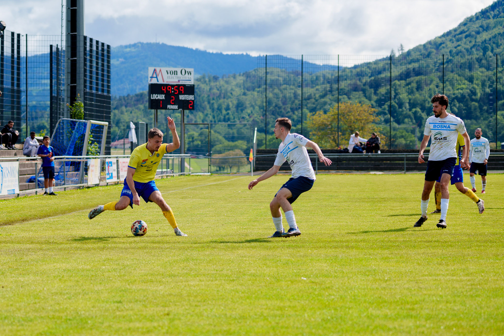 Match 2ème Ligue FC Bosna Yverdon - FC Vevey Sport II au Stade Sous-Ville à Baulmes