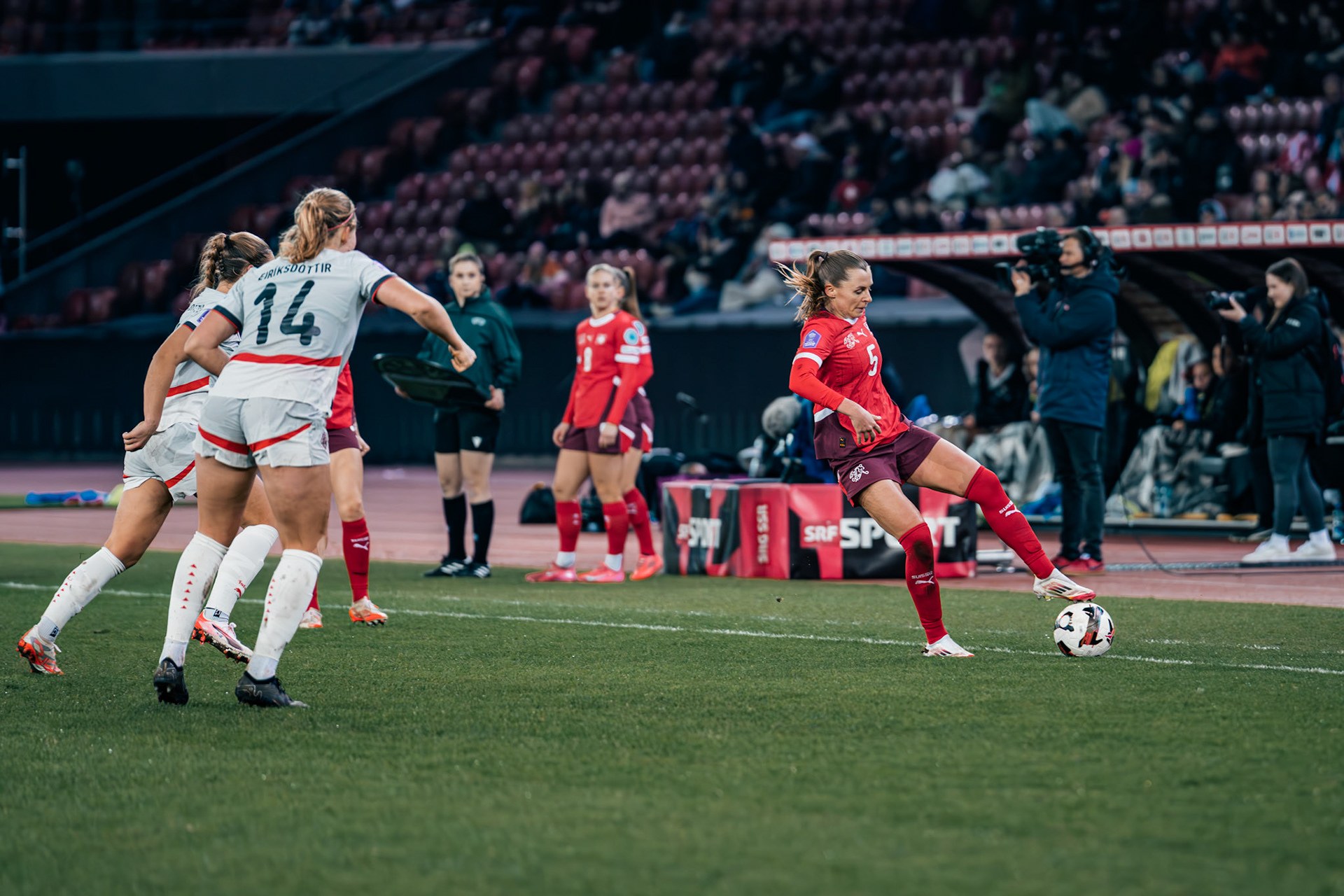 UEFA Women's Nations League Suisse - Islande au Stadion Letzigrund. (Christian António/LibsVisuals.com)
