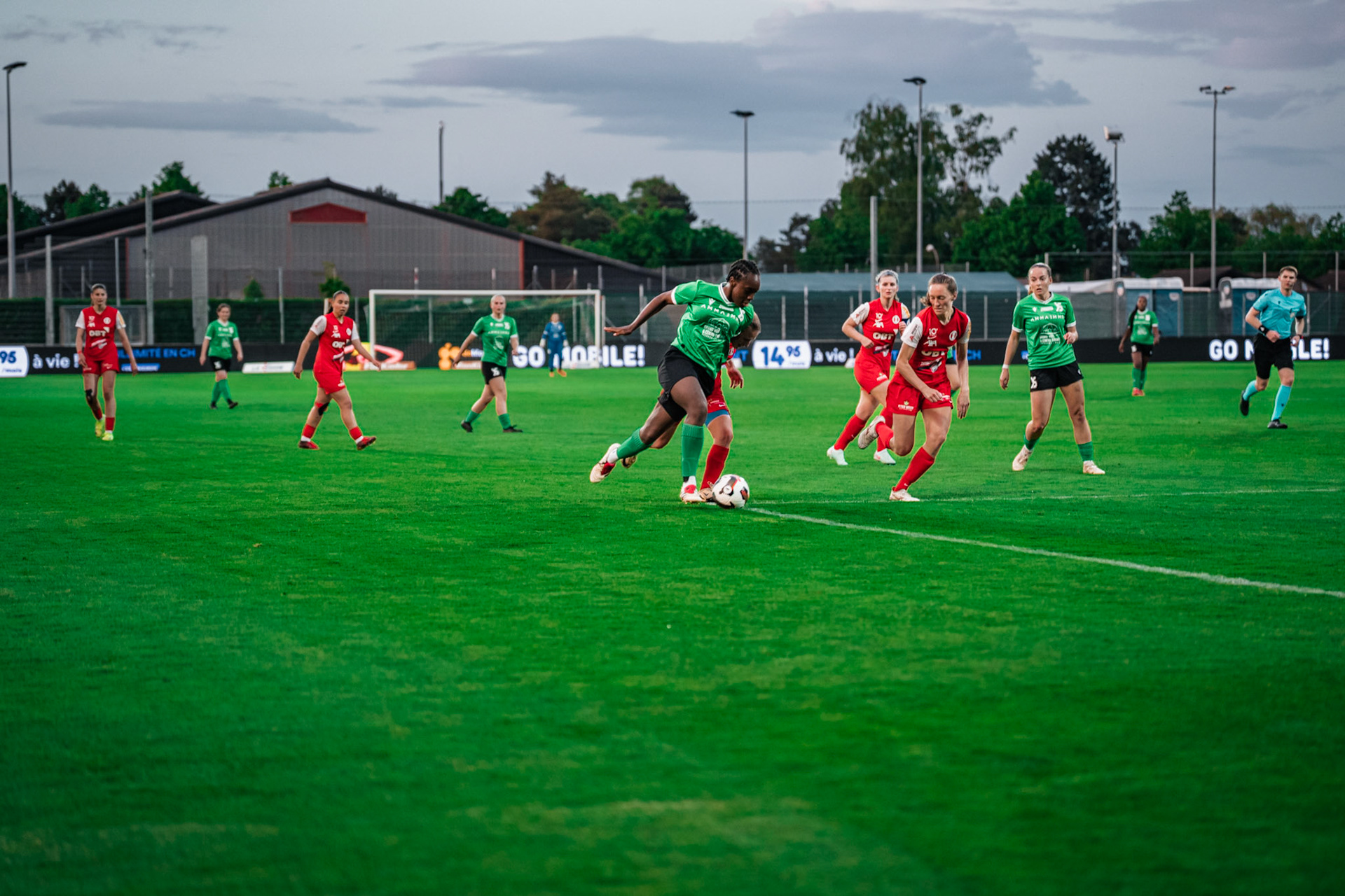 Yverdon Sport FC et FC Rapperswil-Jona au Stade Municipal. (Christian António/LibsVisuals.com)