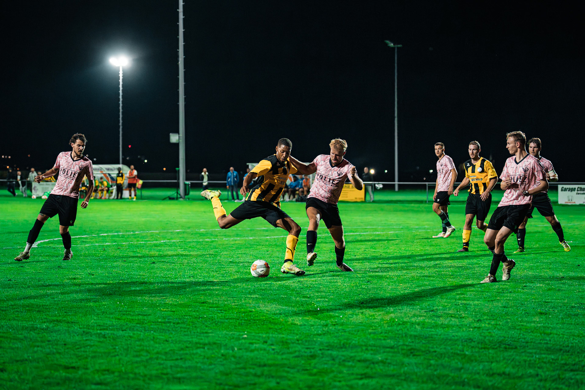 Match BCV Cup opposant FC Corcelles-Payerne I – FC Poliez-Pittet IA à la Place de sports Freybonnaz. (Christian António/LibsVisuals.com)
