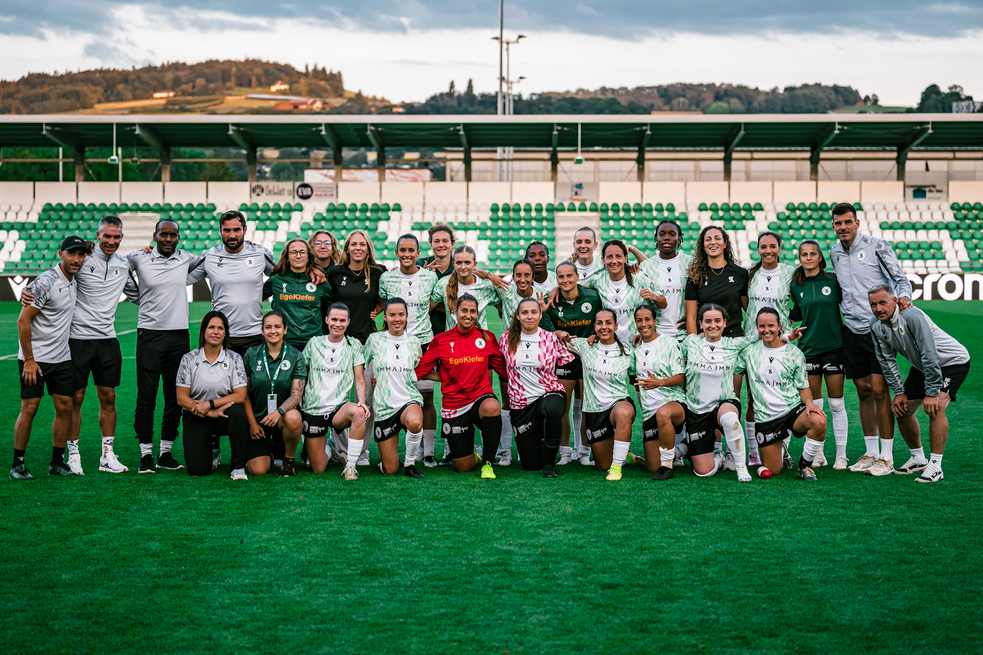 Match championnat LNB féminine opposant Yverdon Sport FC et FC Schlieren au Stade Municipal. (Christian António/LibsVisuals.com)