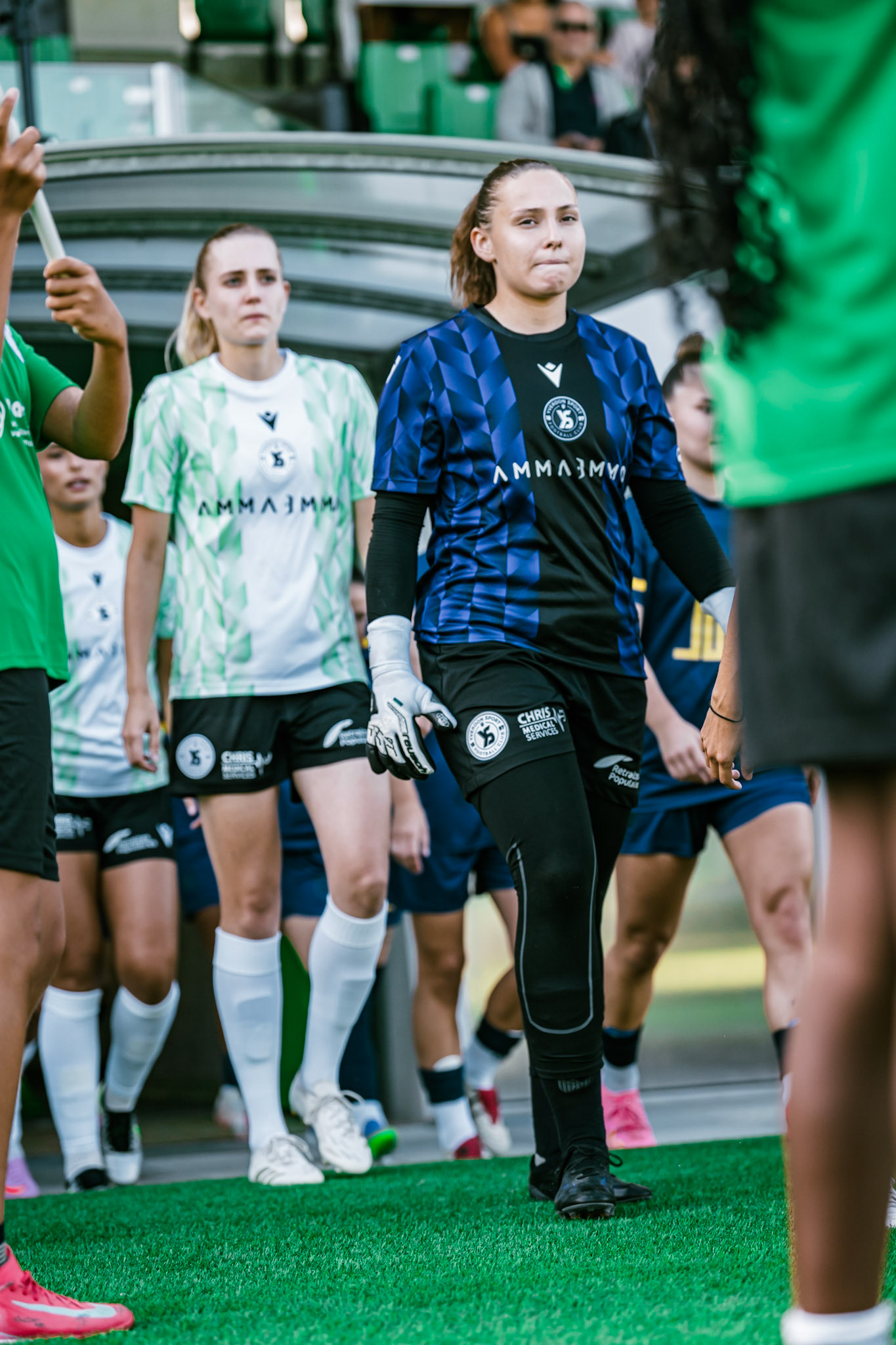 Match championnat LNB féminine opposant Yverdon Sport FC et FC Schlieren au Stade Municipal. (Christian António/LibsVisuals.com)