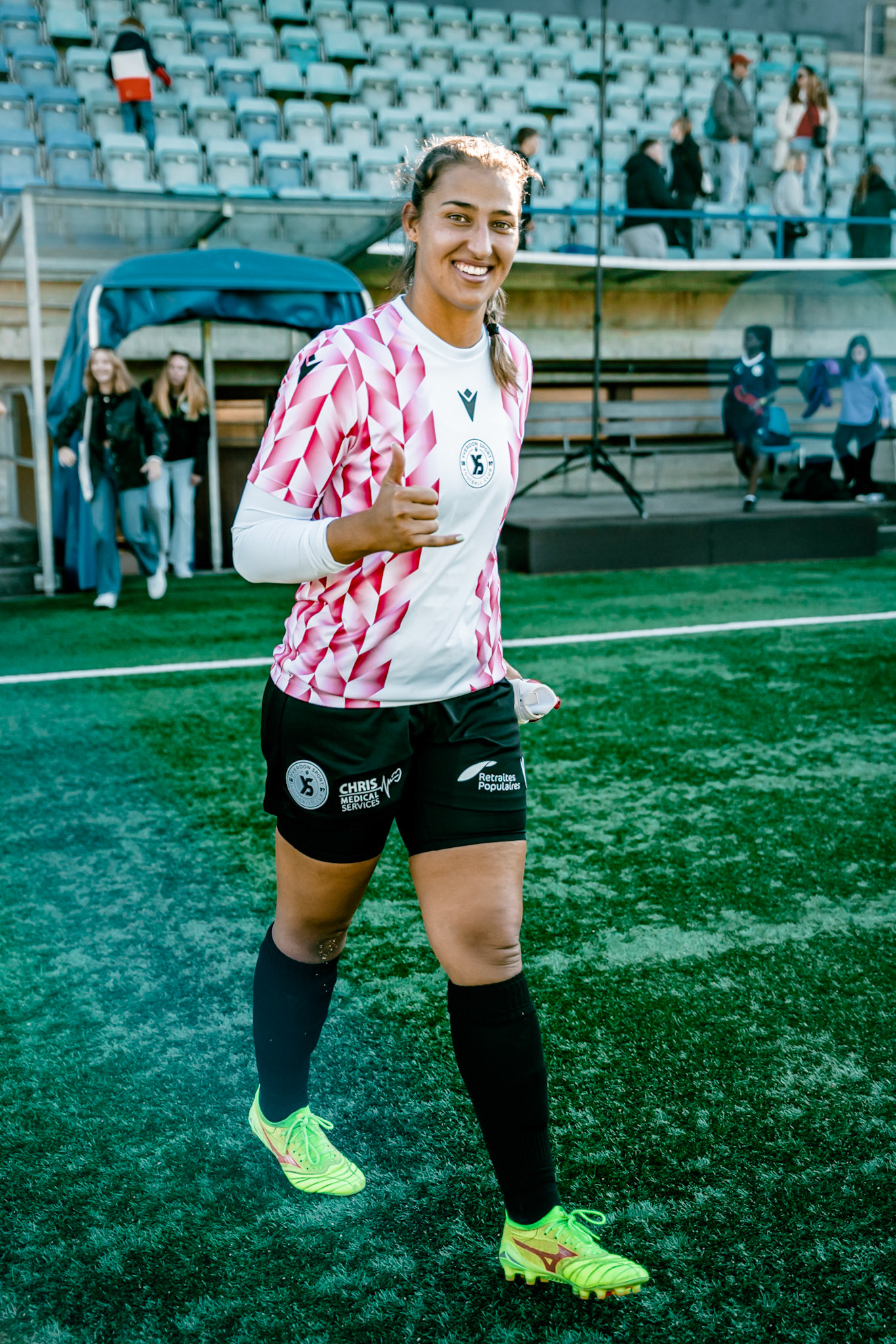 Match de championnat LNB (féminine) opposant l’Etoile Carouge FC à Yverdon Sport FC au Stade de la Fontenette à Carouge. (Christian António/LibsVisuals.com)