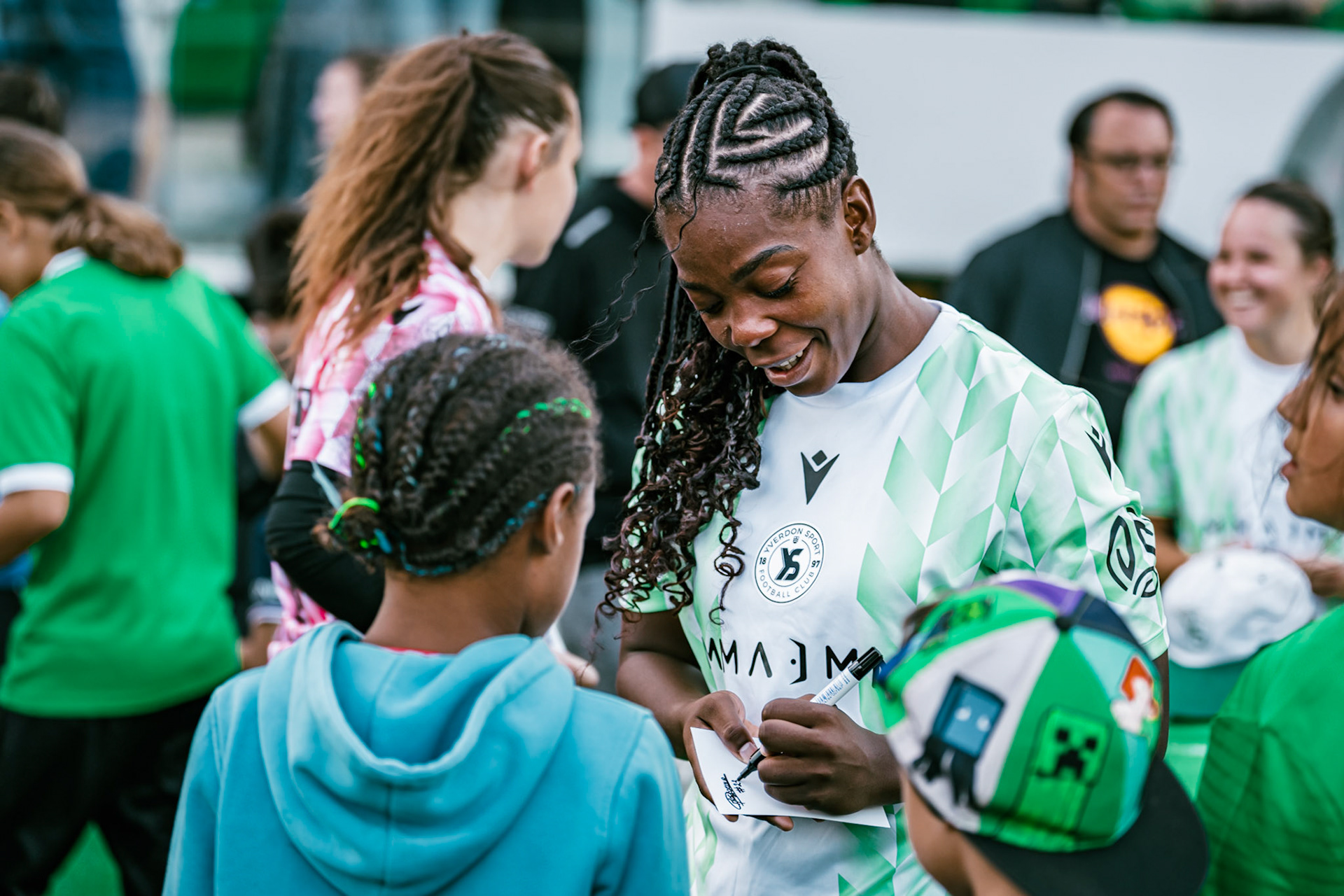 Match championnat LNB féminine opposant Yverdon Sport FC et FC Schlieren au Stade Municipal. (Christian António/LibsVisuals.com)