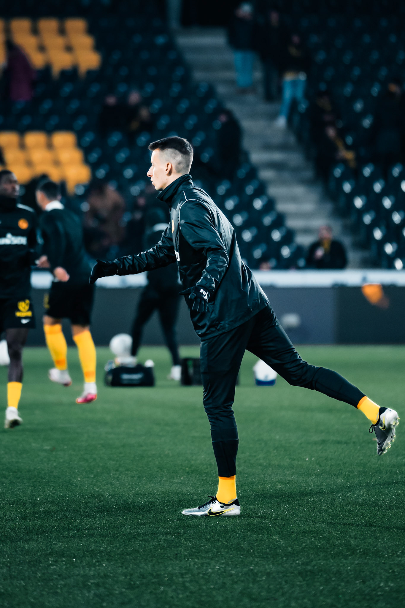 Sandro Lauper, Milieu du BSC Young Boys à l’échauffement lors du match entre BSC Young Boys et FC Winterthur au Stadion Wankdorf. (Christian António/LibsVisuals.com)
