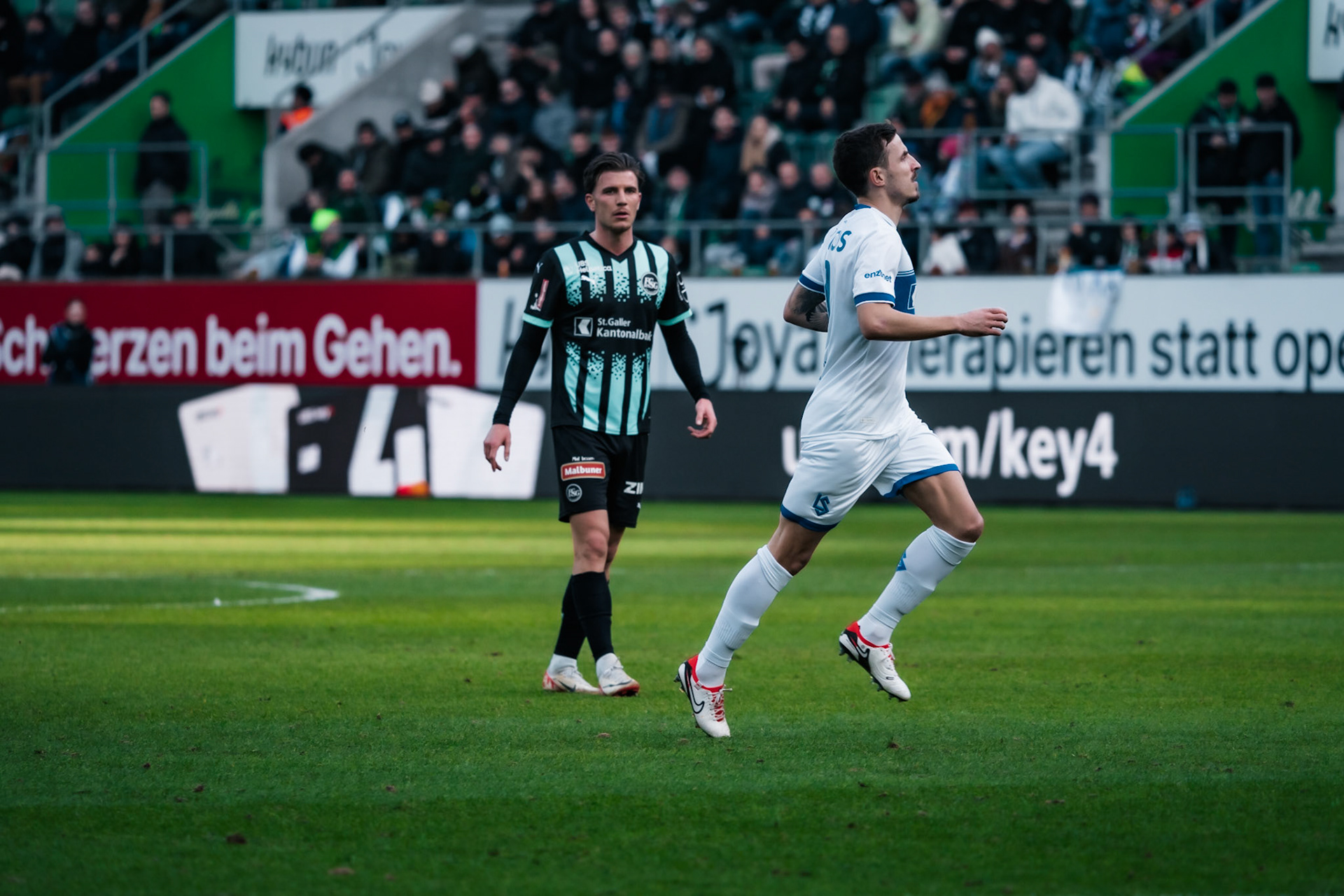 FC Saint-Gall 1879 et Lausanne-Sport FC au Kybunpark. (Christian António/LibsVisuals.com)