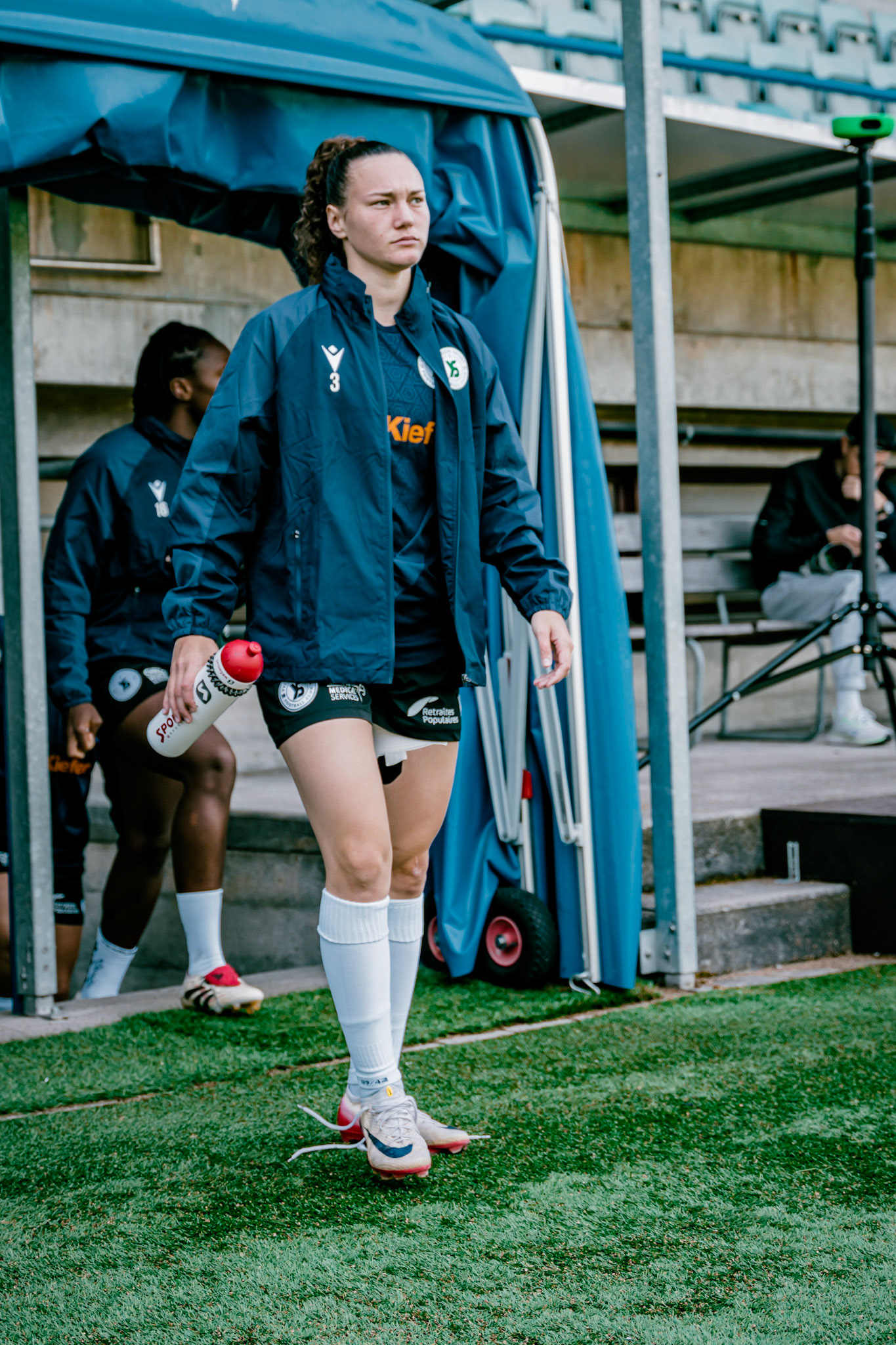 Match de championnat LNB (féminine) opposant l’Etoile Carouge FC à Yverdon Sport FC au Stade de la Fontenette à Carouge. (Christian António/LibsVisuals.com)