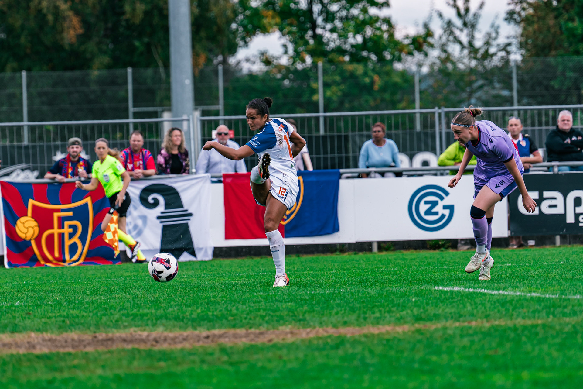 Match de l’AXA Women’s Super League opposant GC Frauenfussball et FC Basel 1893 au GC/Campus, Niederhasli (Platz 1). (Christian António/LibsVisuals.com)