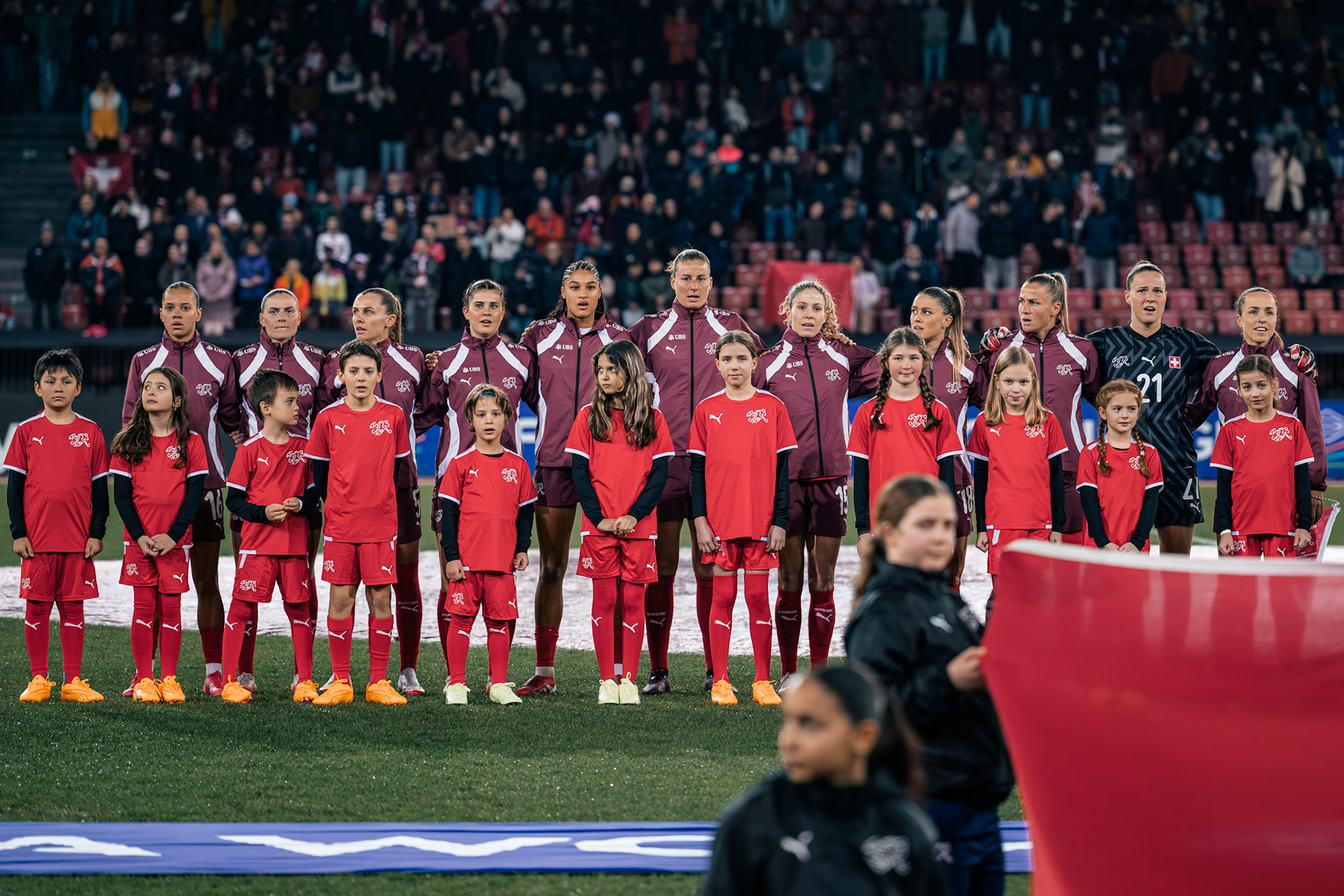 UEFA Women's Nations League Suisse - Islande au Stadion Letzigrund. (Christian António/LibsVisuals.com)