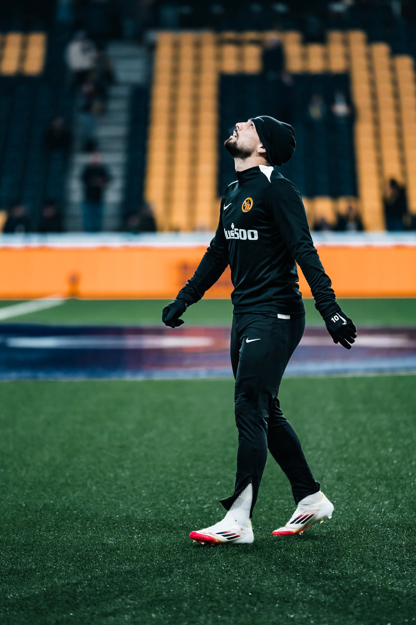 Kastriot Imeri, Milieu du BSC Young Boys à l’échauffement lors du match entre BSC Young Boys et FC Winterthur au Stadion Wankdorf. (Christian António/LibsVisuals.com)