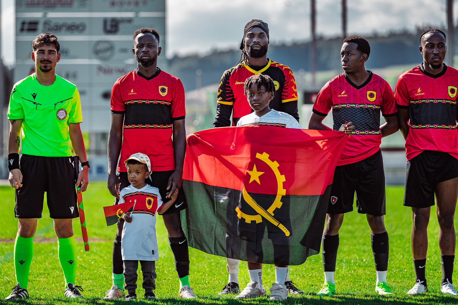 Match amical opposant l’Angola et le Cap-Vert (CanFribourg) au Terrain Communal de Corminboeuf. (Christian António/LibsVisuals.com)