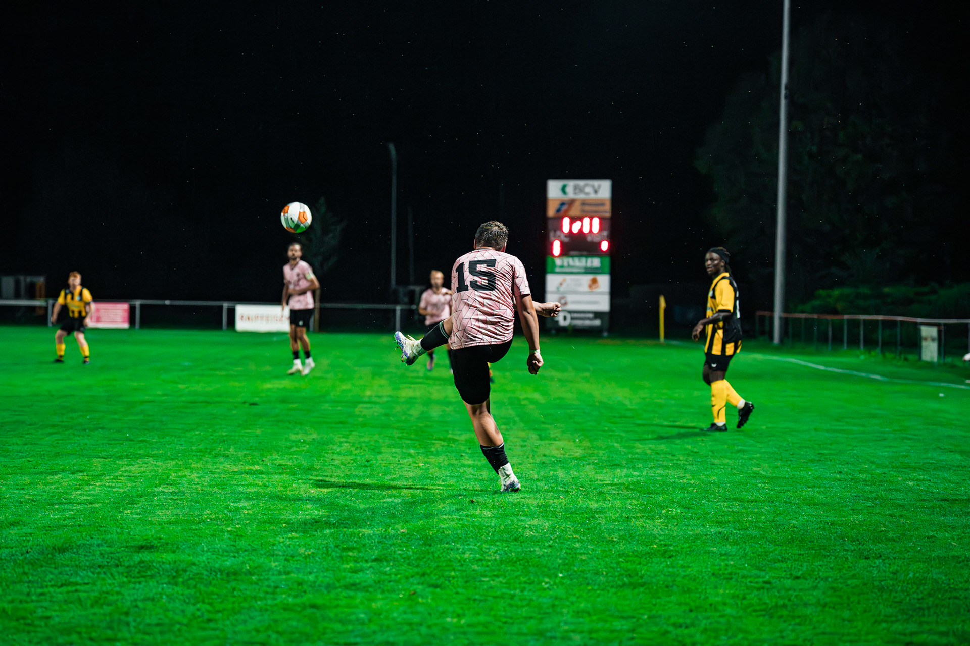 Match BCV Cup opposant FC Corcelles-Payerne I – FC Poliez-Pittet IA à la Place de sports Freybonnaz. (Christian António/LibsVisuals.com)