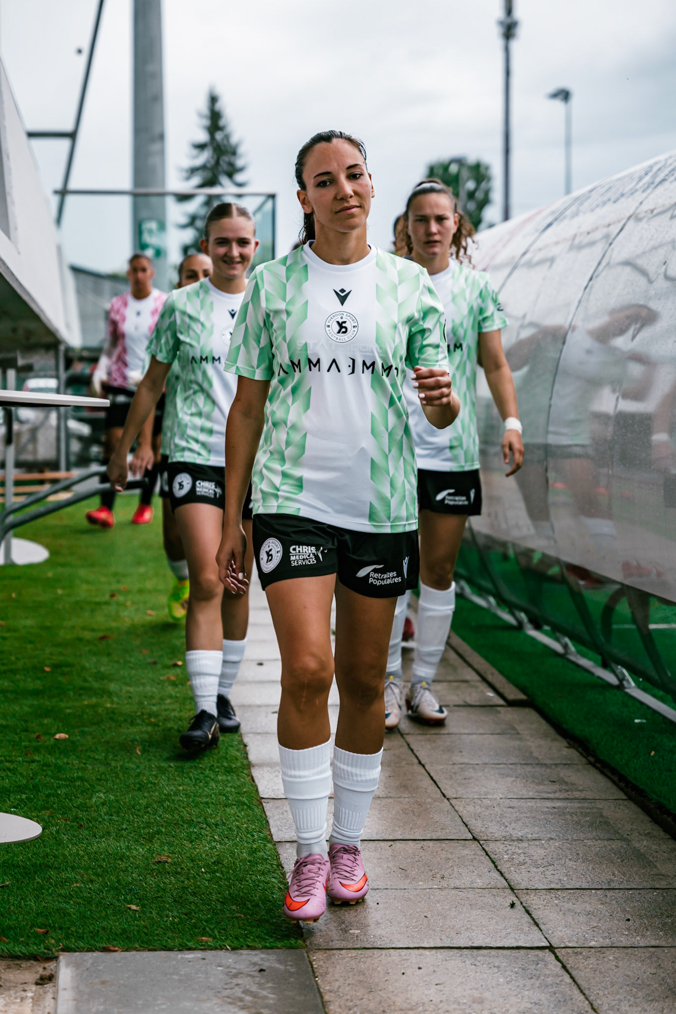 Match championnat LNB féminine opposant Yverdon Sport FC et FC Solothurn Frauen au Stade Municipal. (Christian António/LibsVisuals.com)