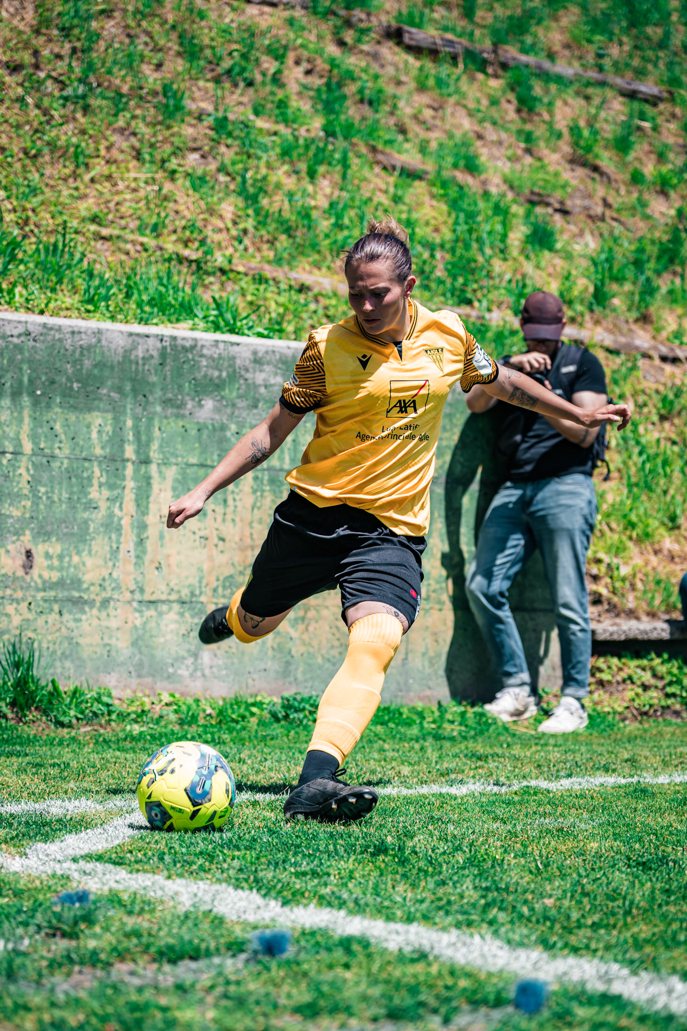 FC Aigle - FC Echallens Région I au Stade des Ruvines. (Christian António/LibsVisuals.com)
