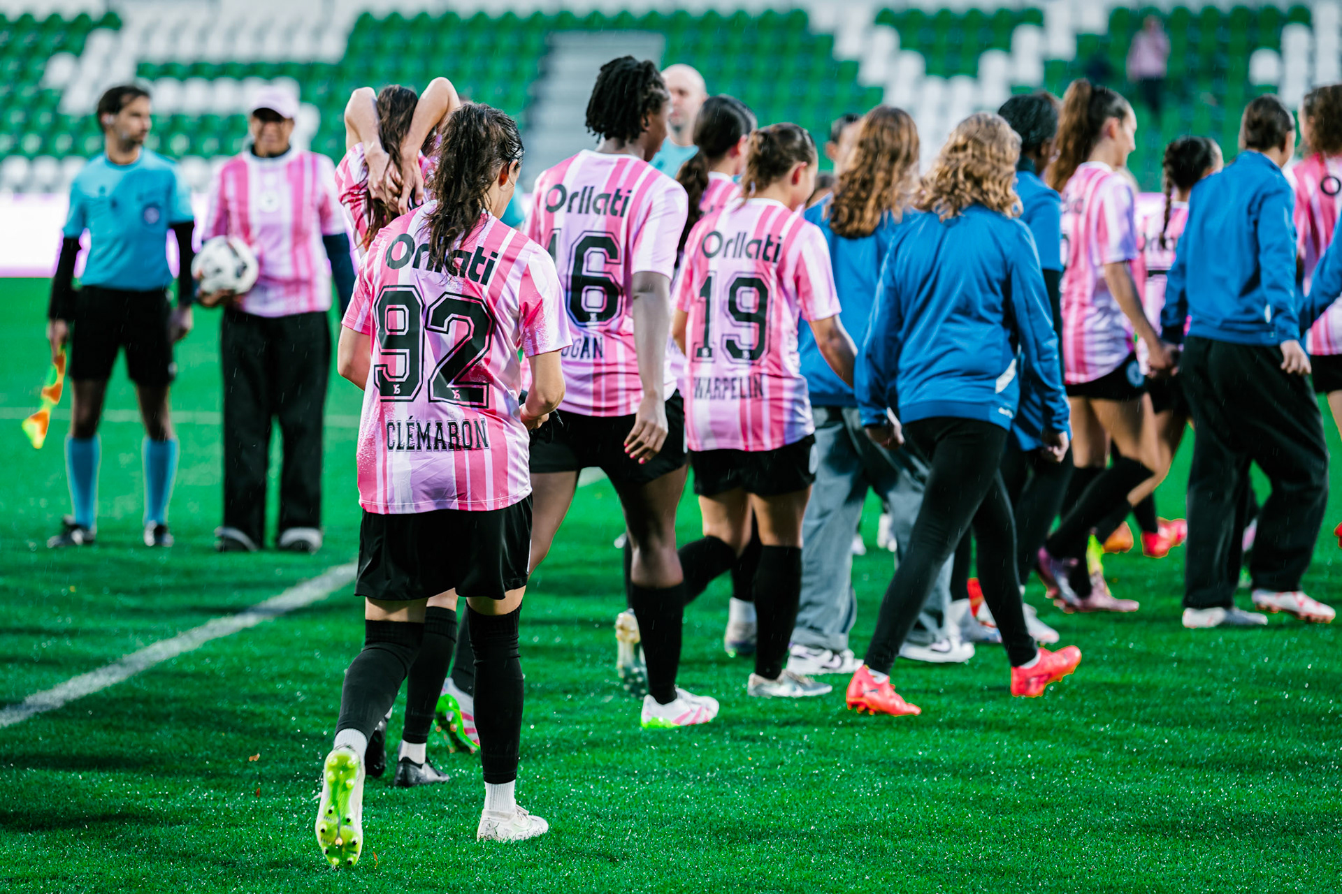 Match de championnat LNB féminine opposant Yverdon Sport FC et le FC Lugano au Stade Municipal, Yverdon-les-Bains. (Christian António / LibsVisuals.com)