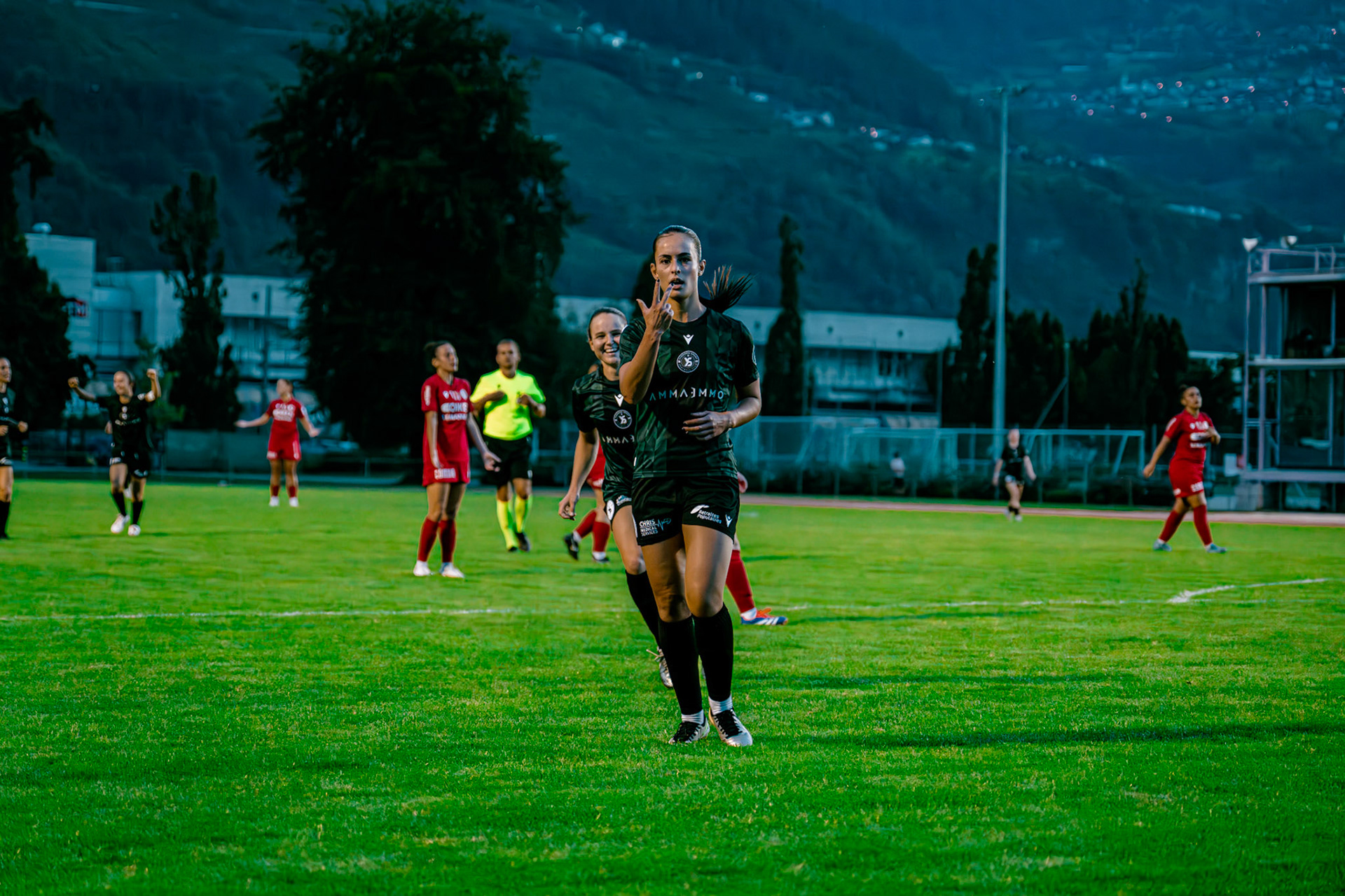 Match de championnat LNB (féminine) opposant le FC Sion Féminin à Yverdon Sport FC à l’Ancien Stand, Sion. (Christian António/LibsVisuals.com)