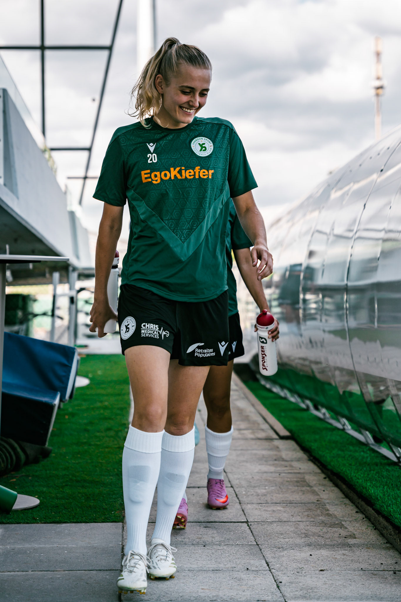 Match championnat LNB féminine opposant Yverdon Sport FC et FC Schlieren au Stade Municipal. (Christian António/LibsVisuals.com)