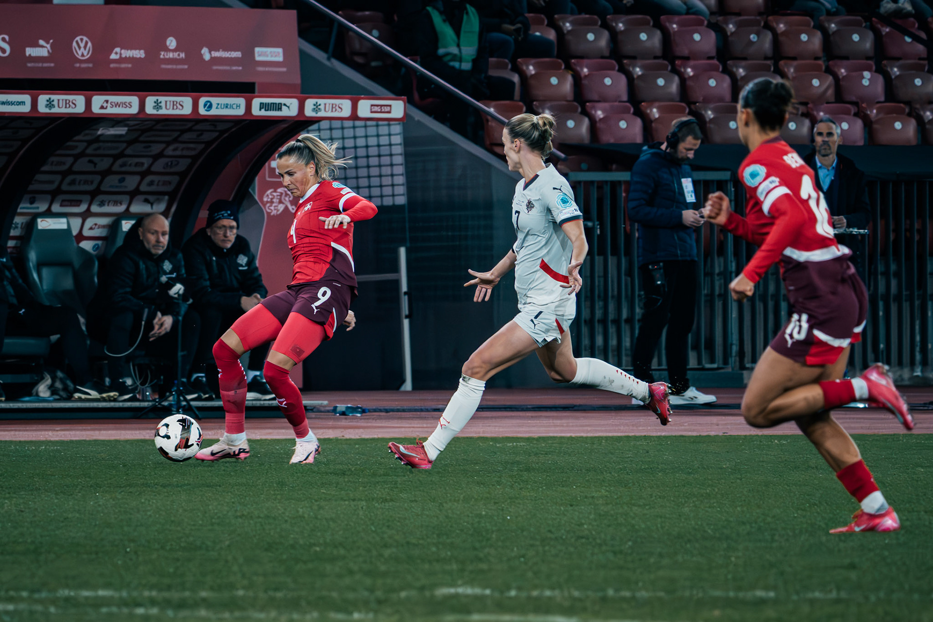 UEFA Women's Nations League Suisse - Islande au Stadion Letzigrund. (Christian António/LibsVisuals.com)