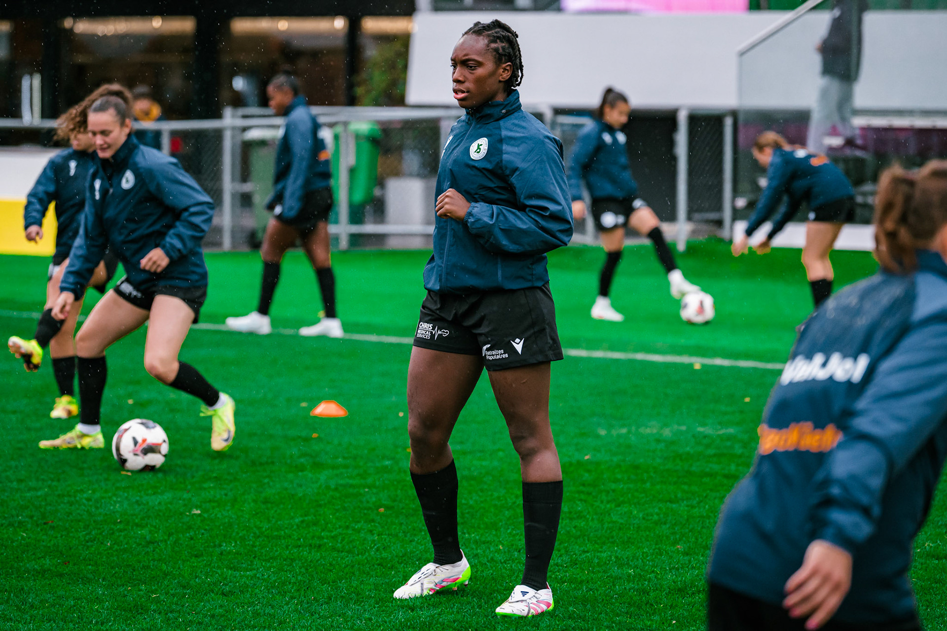 Match de championnat LNB féminine opposant Yverdon Sport FC et le FC Lugano au Stade Municipal, Yverdon-les-Bains. (Christian António / LibsVisuals.com)