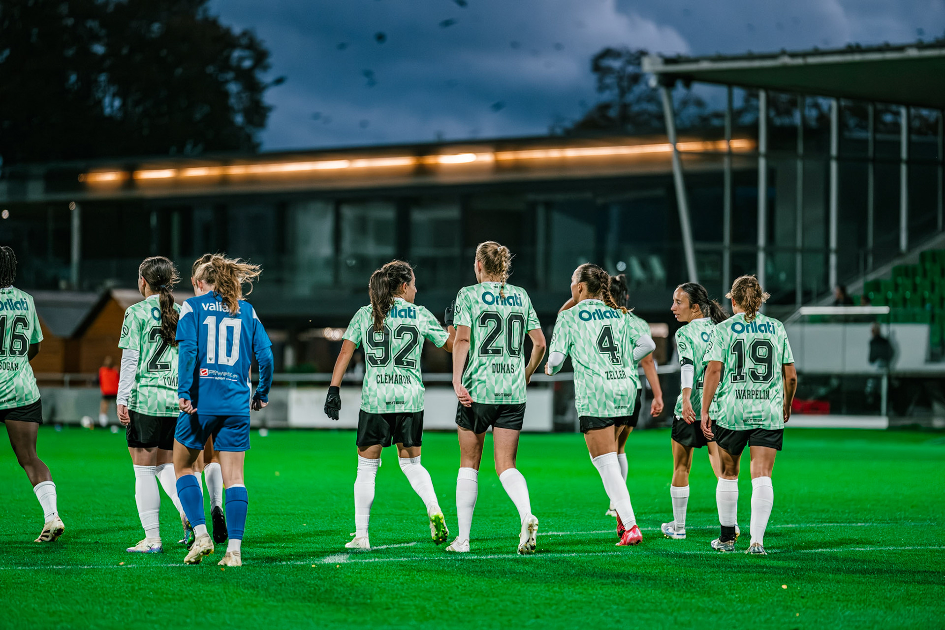 Match championnat LNB féminine opposant Yverdon Sport FC et FC Oerlikon/Polizei ZH 1 au Stade Municipal. (Christian António/LibsVisuals.com)