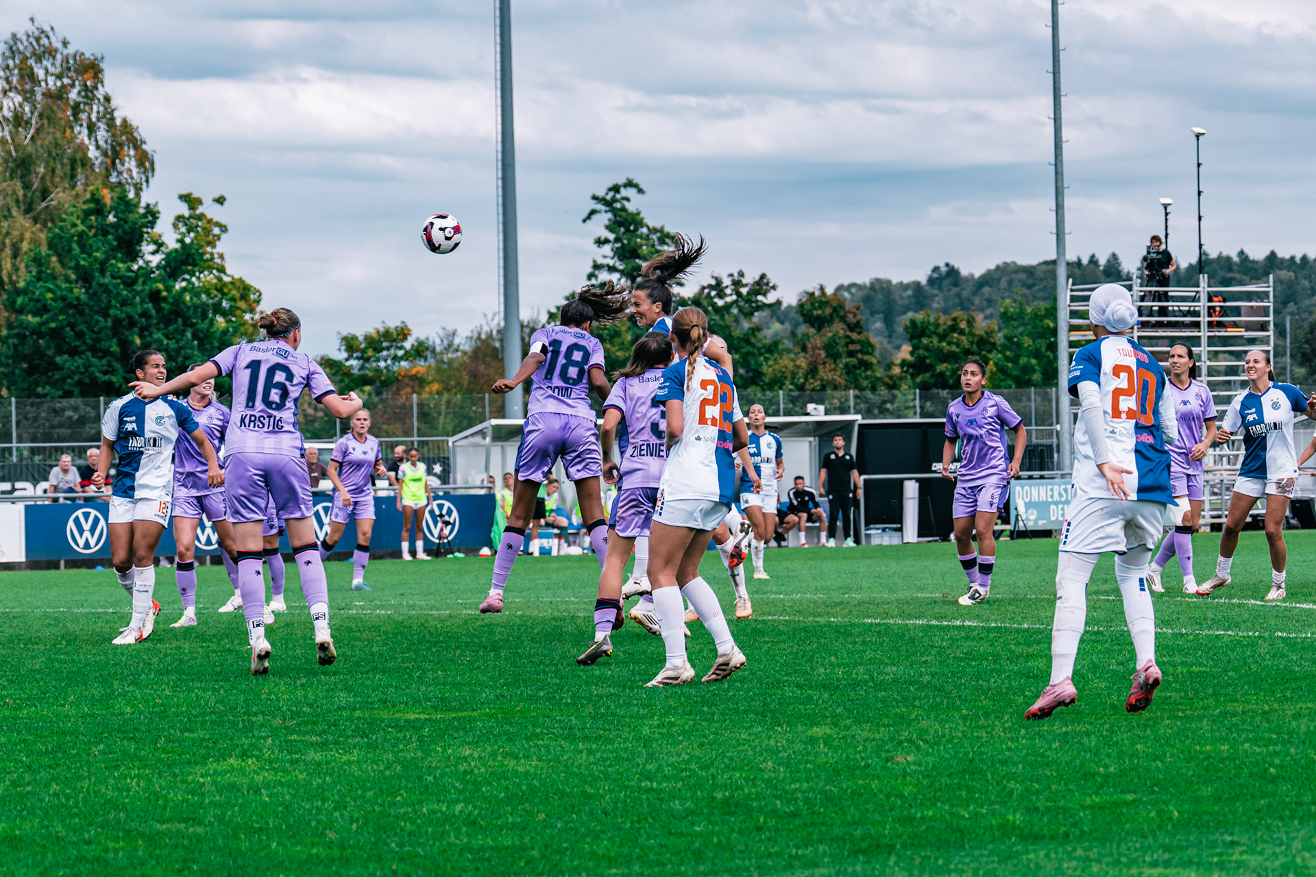 Match de l’AXA Women’s Super League opposant GC Frauenfussball et FC Basel 1893 au GC/Campus, Niederhasli (Platz 1). (Christian António/LibsVisuals.com)