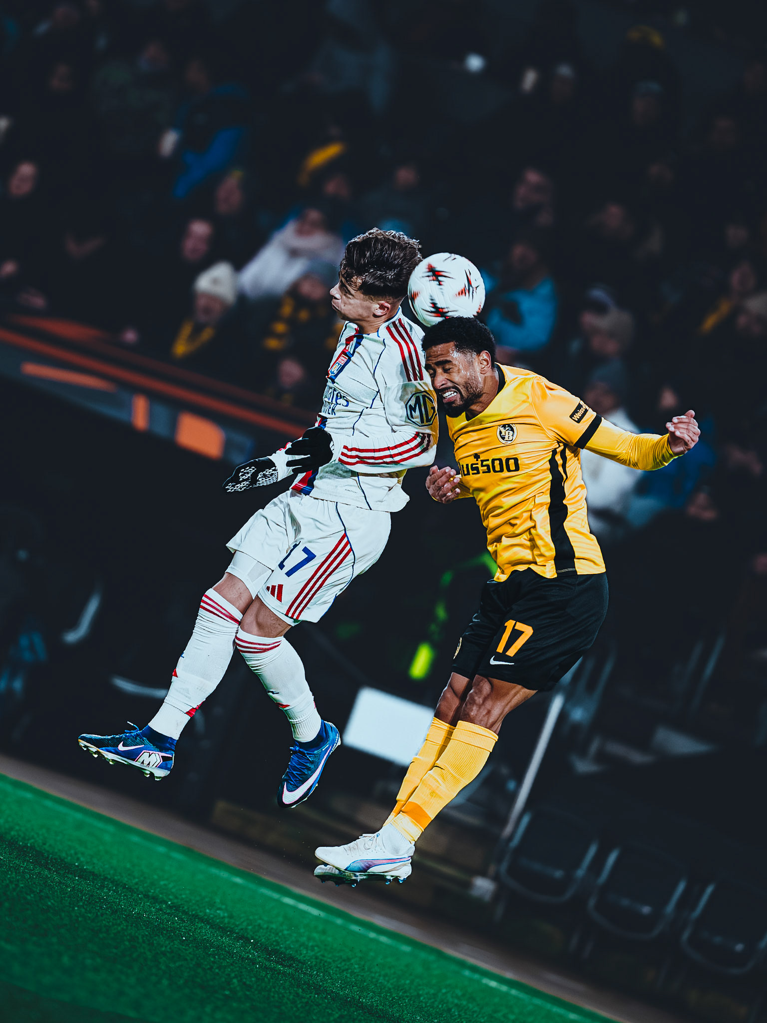 Match de UEFA Europa League opposant le BSC Young Boys à l’Olympique Lyonnais au Stadion Wankdorf, à Berne. (Christian António / LibsVisuals.com)
