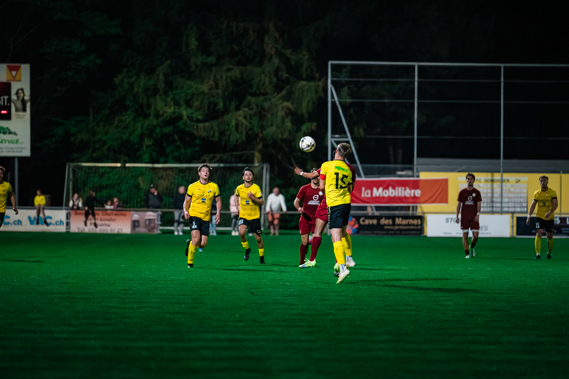 FC Domdidier et FC Cugy-Montet-Aumont-Murist I au Stade du Pâquier. (Christian António/LibsVisuals.com)