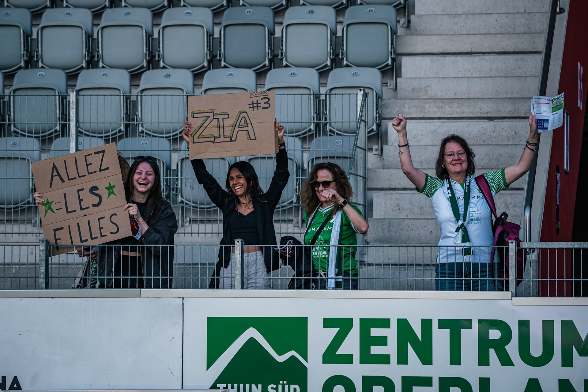 Frauenteam Thun Berner-Oberland et Yverdon Sport FC à la Stockhorn Arena. (Christian António/LibsVisuals.com)