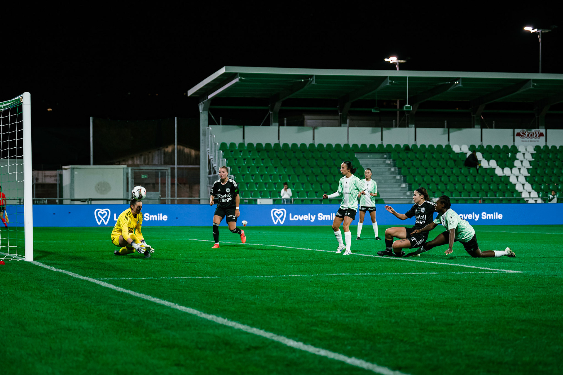 Match de championnat LNB (féminine) opposant Yverdon Sport FC et FC Wil 1900 au Stade Municipal, Yverdon. (Christian António/LibsVisuals.com)
