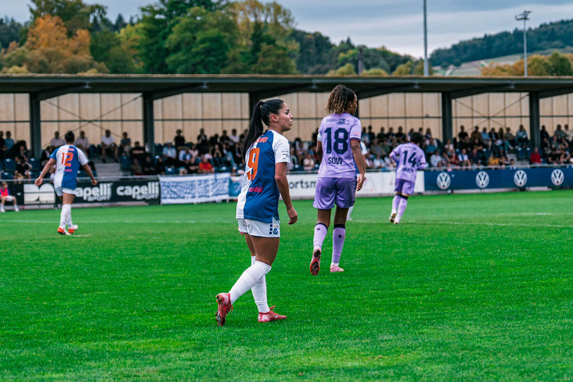 Match de l’AXA Women’s Super League opposant GC Frauenfussball et FC Basel 1893 au GC/Campus, Niederhasli (Platz 1). (Christian António/LibsVisuals.com)