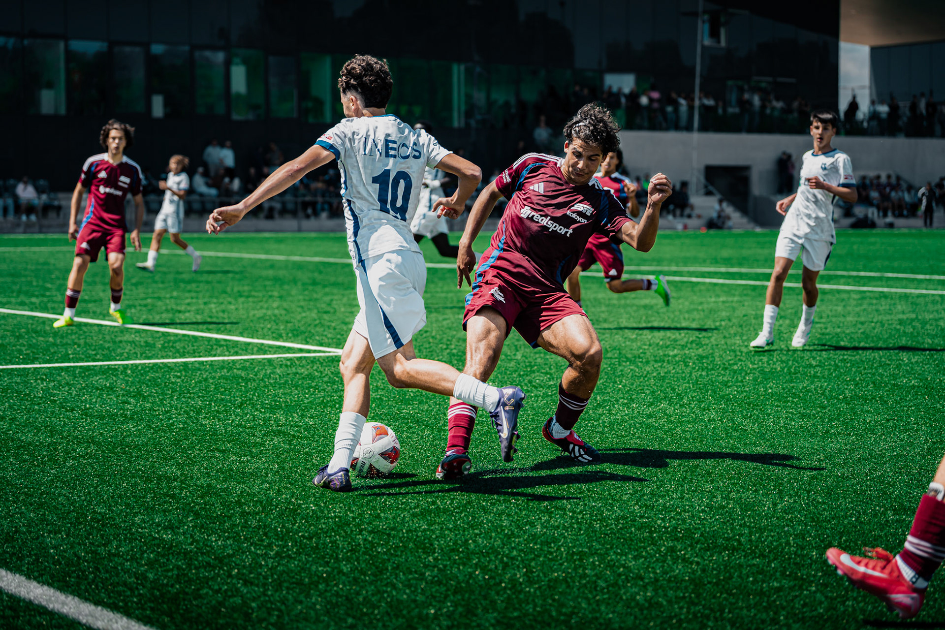 FC Lausanne-Sport M-17 et Servette FC M-17 au Centre sportif+ Stade de la Tuilière. (Christian António/LibsVisuals.com)