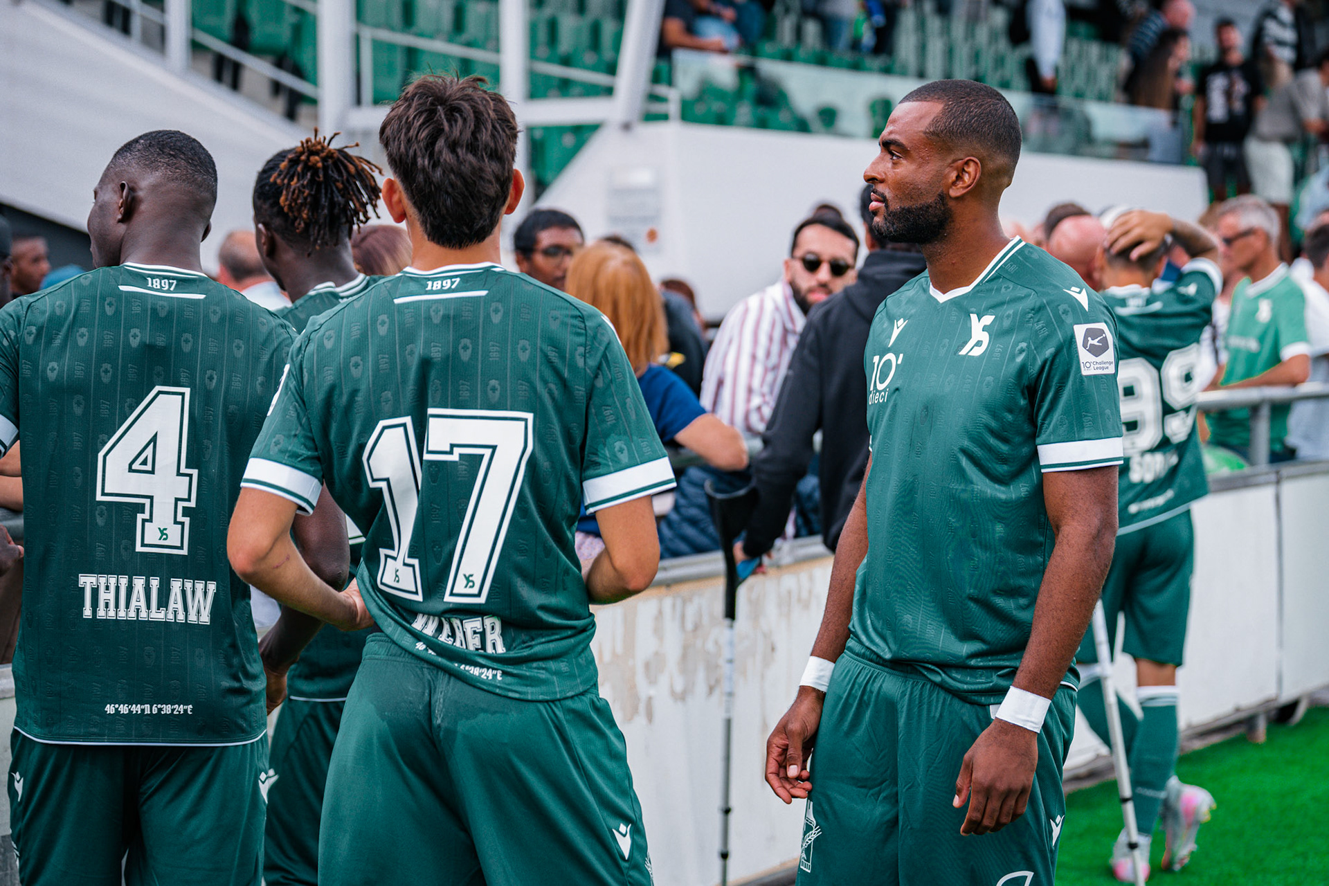 Match opposant Yverdon Sport FC face au Stade Lausanne Ouchy au Stade Municipal. (Christian António/LibsVisuals.com)