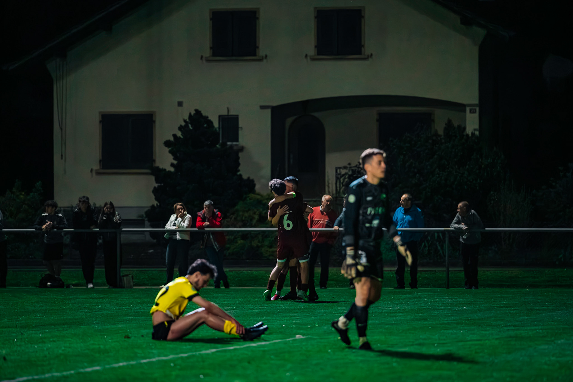 FC Domdidier et FC Cugy-Montet-Aumont-Murist I au Stade du Pâquier. (Christian António/LibsVisuals.com)