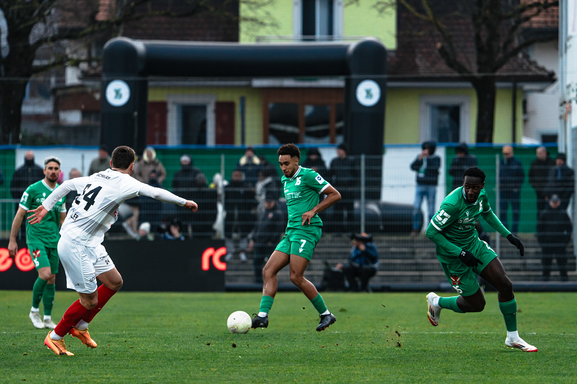 Yverdon Sport FC et FC Winterthur au Stade Municipal. (Christian António/LibsVisuals.com)