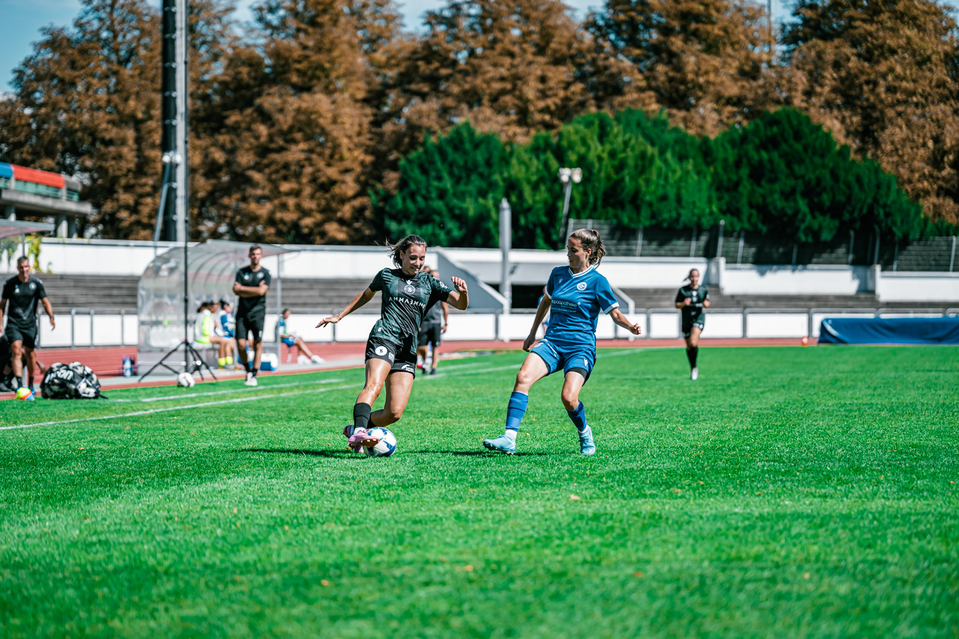 Match AXA Women’s Cup opposant FC Concordia Basel - Yverdon Sport FC au Sportanlagen St. Jakob. (Christian António/LibsVisuals.com)