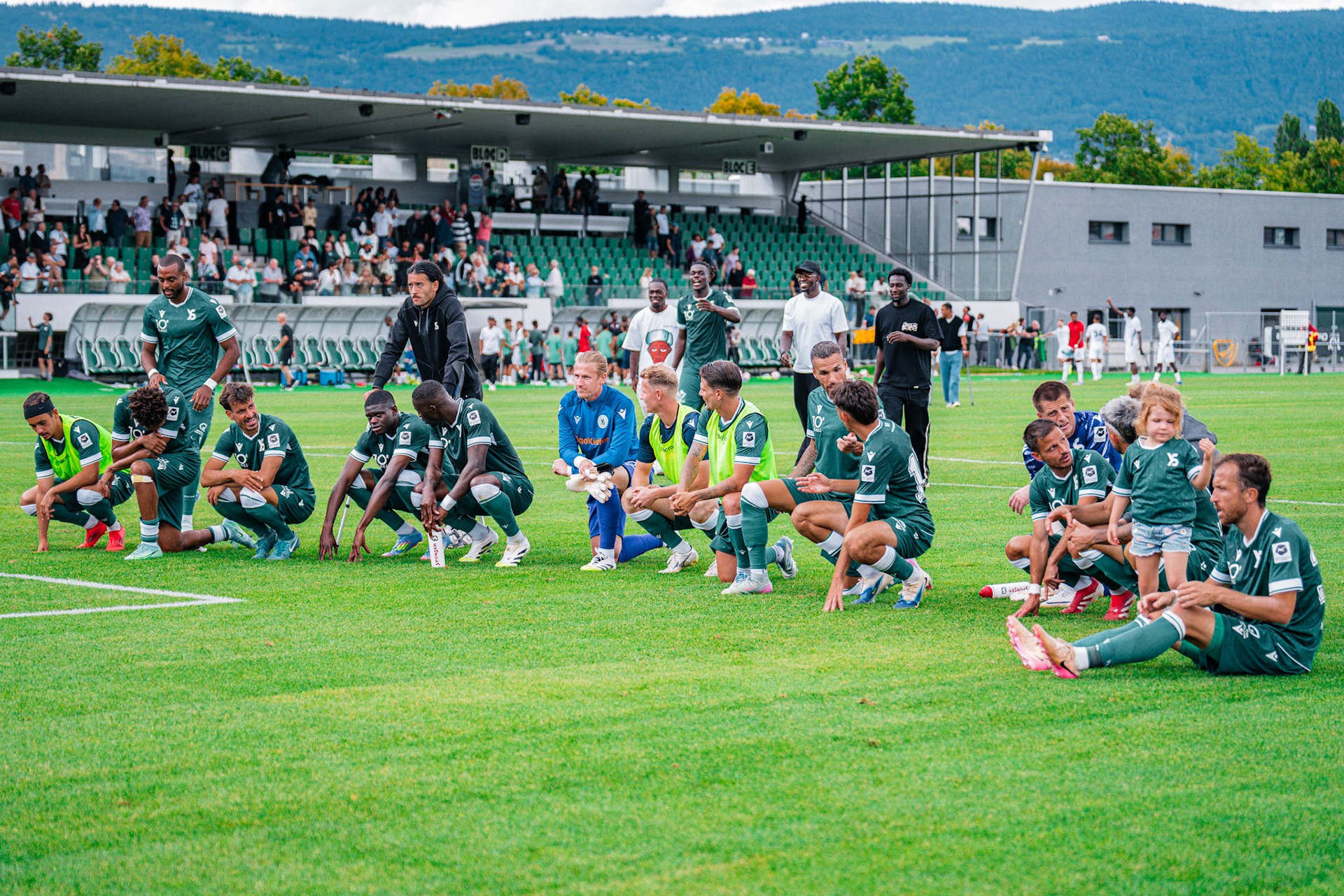 Match opposant Yverdon Sport FC face au Stade Lausanne Ouchy au Stade Municipal. (Christian António/LibsVisuals.com)