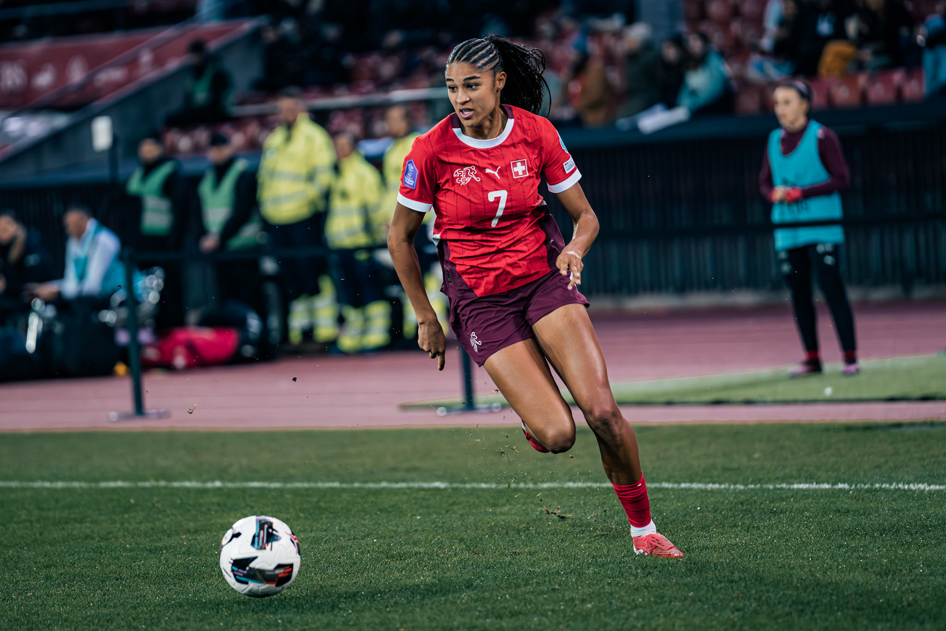 UEFA Women's Nations League Suisse - Islande au Stadion Letzigrund. (Christian António/LibsVisuals.com)