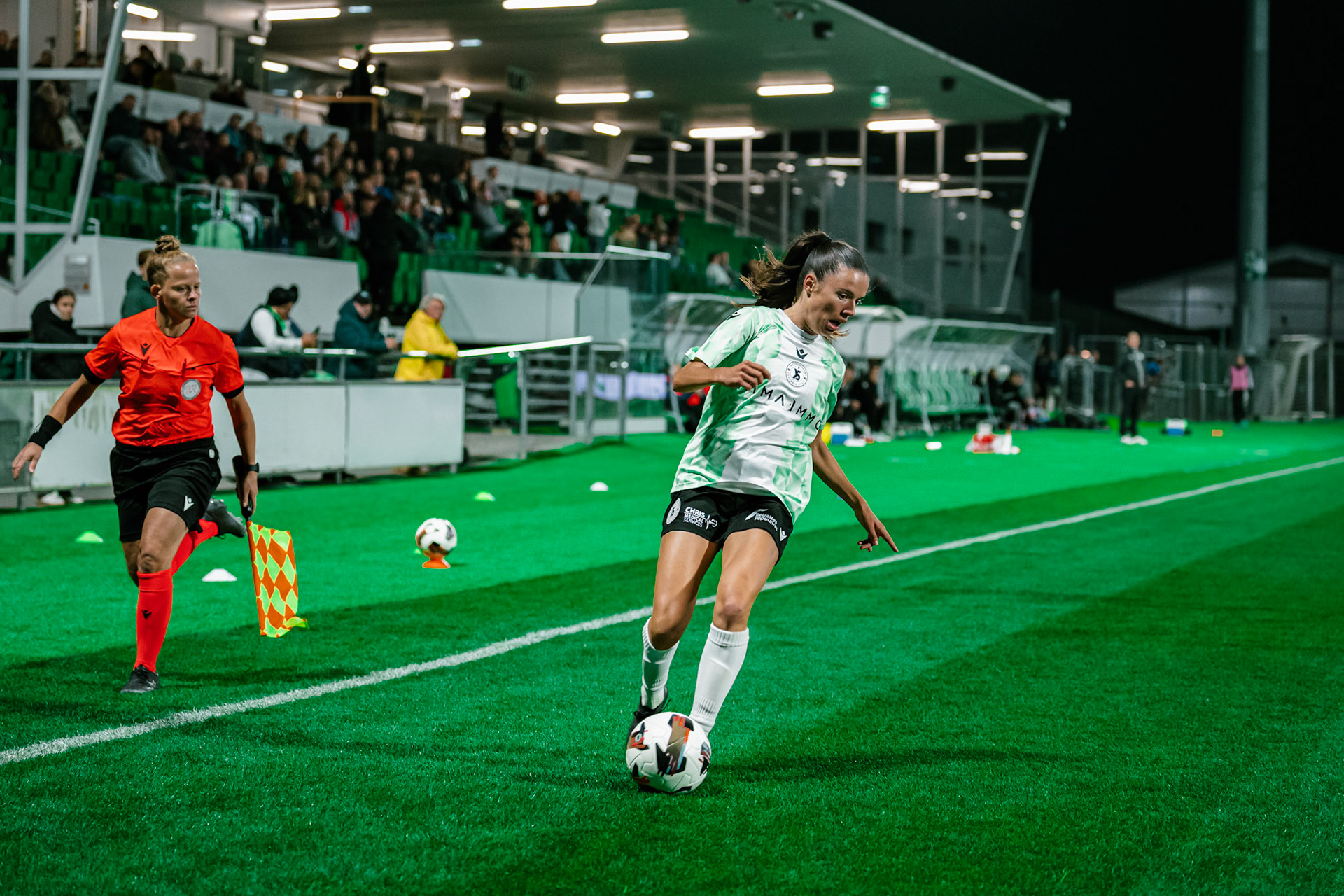 Match de championnat LNB (féminine) opposant Yverdon Sport FC et FC Wil 1900 au Stade Municipal, Yverdon. (Christian António/LibsVisuals.com)