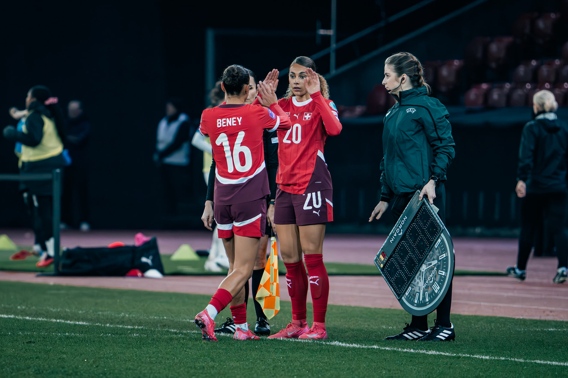 UEFA Women's Nations League Suisse - Islande au Stadion Letzigrund. (Christian António/LibsVisuals.com)