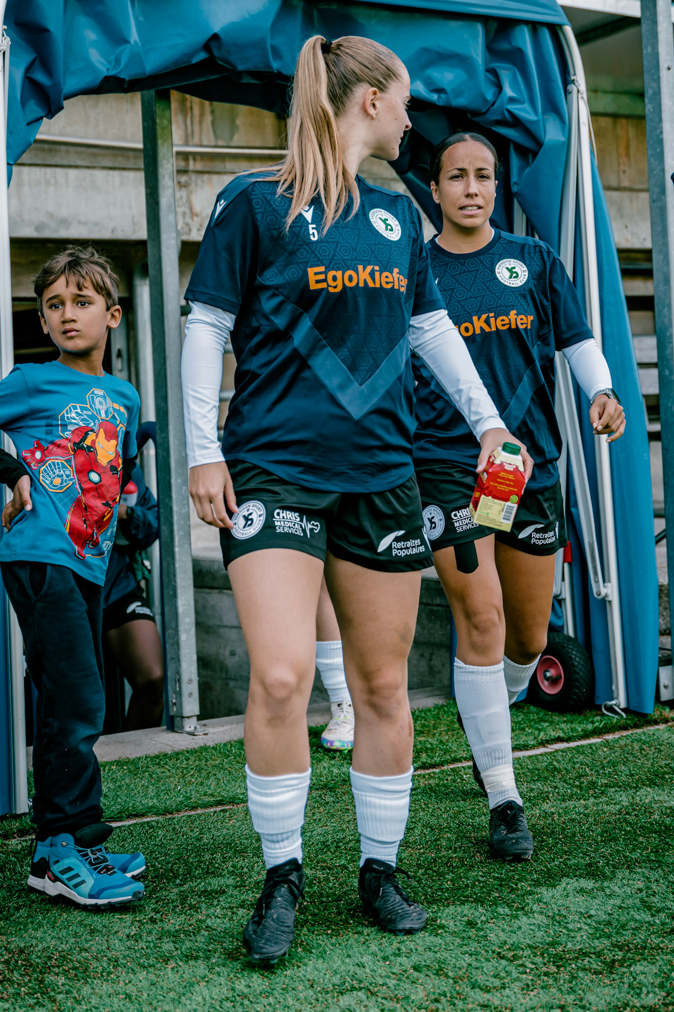 Match de championnat LNB (féminine) opposant l’Etoile Carouge FC à Yverdon Sport FC au Stade de la Fontenette à Carouge. (Christian António/LibsVisuals.com)