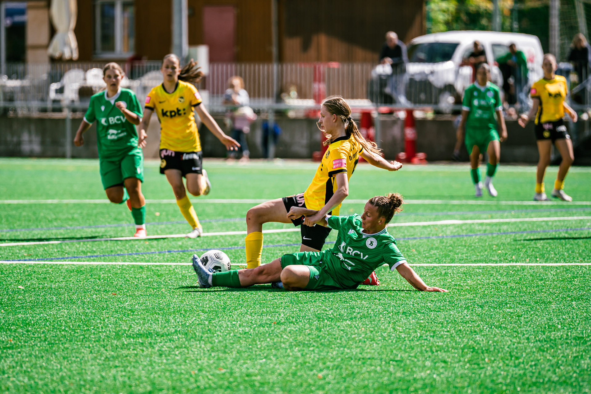 Match championnat opposant BSC YB Frauen U-20 - Yverdon Sport U-20 au Sportplatz Wyler. (Christian António/LibsVisuals.com)