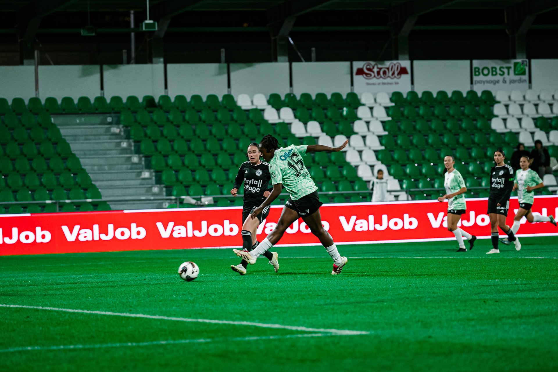 Match de championnat LNB (féminine) opposant Yverdon Sport FC et FC Wil 1900 au Stade Municipal, Yverdon. (Christian António/LibsVisuals.com)