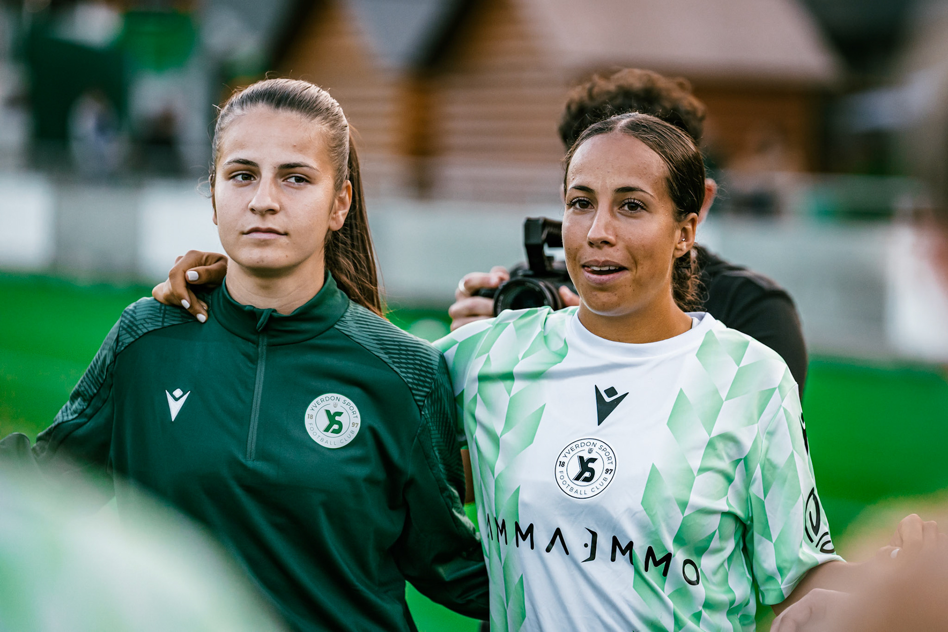 Match championnat LNB féminine opposant Yverdon Sport FC et FC Schlieren au Stade Municipal. (Christian António/LibsVisuals.com)