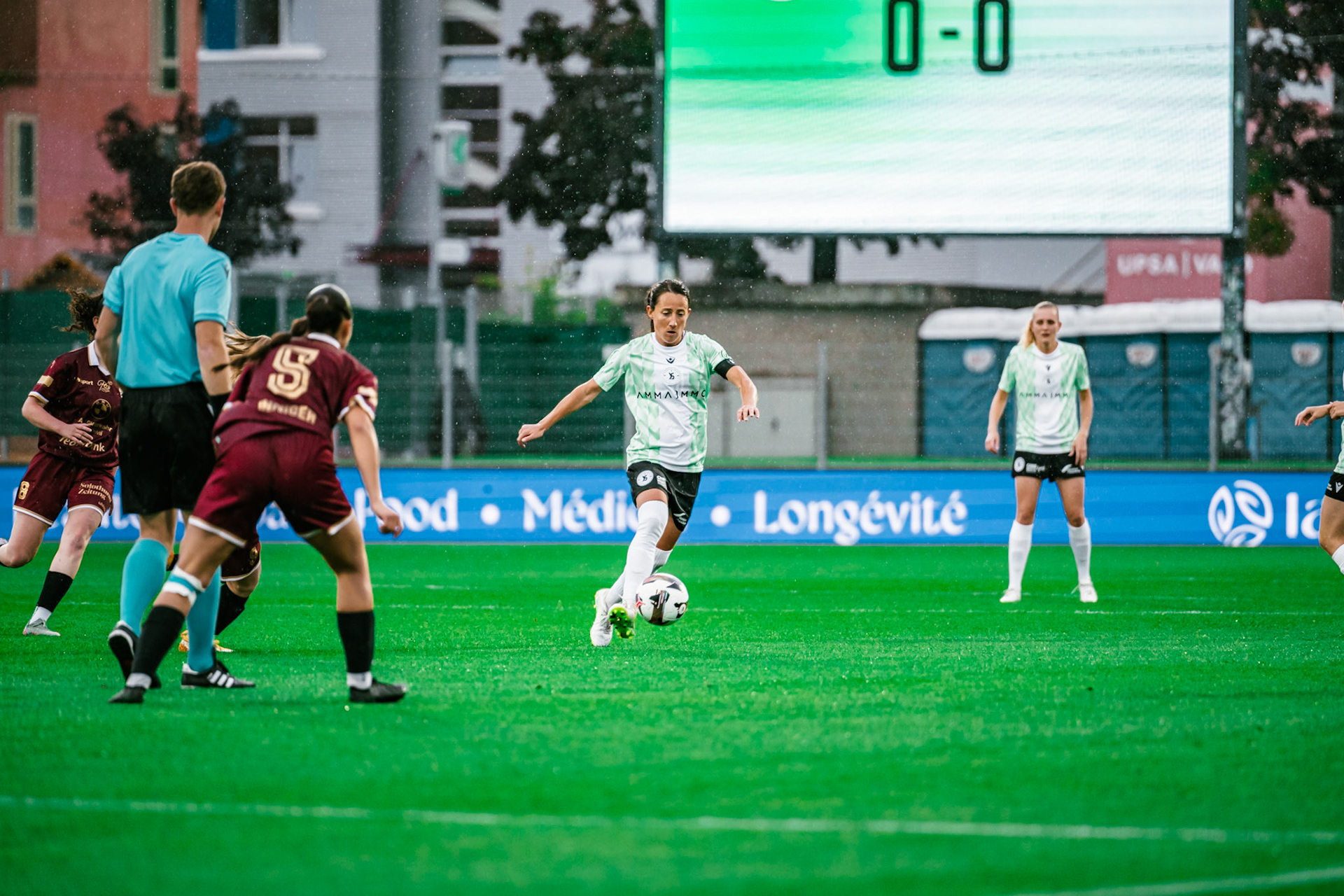 Match championnat LNB féminine opposant Yverdon Sport FC et FC Solothurn Frauen au Stade Municipal. (Christian António/LibsVisuals.com)