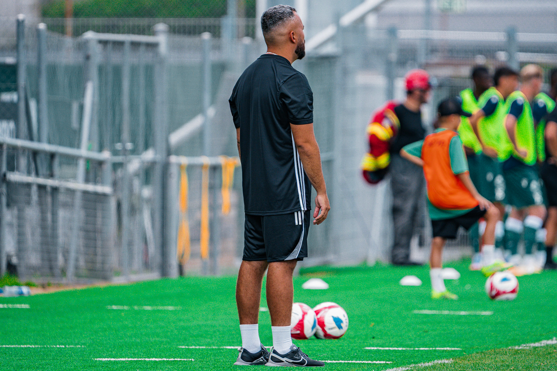 Match opposant Yverdon Sport FC face au Stade Lausanne Ouchy au Stade Municipal. (Christian António/LibsVisuals.com)