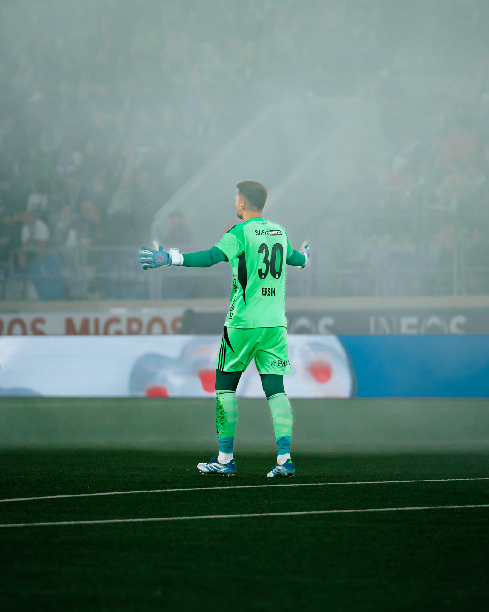 Match aller du tour de barrage de l’UEFA Europa Conference League 2025/26 opposant Lausanne-Sport et le Beşiktaş JK au Stade de la Tuilière. (Christian António/LibsVisuals.com)