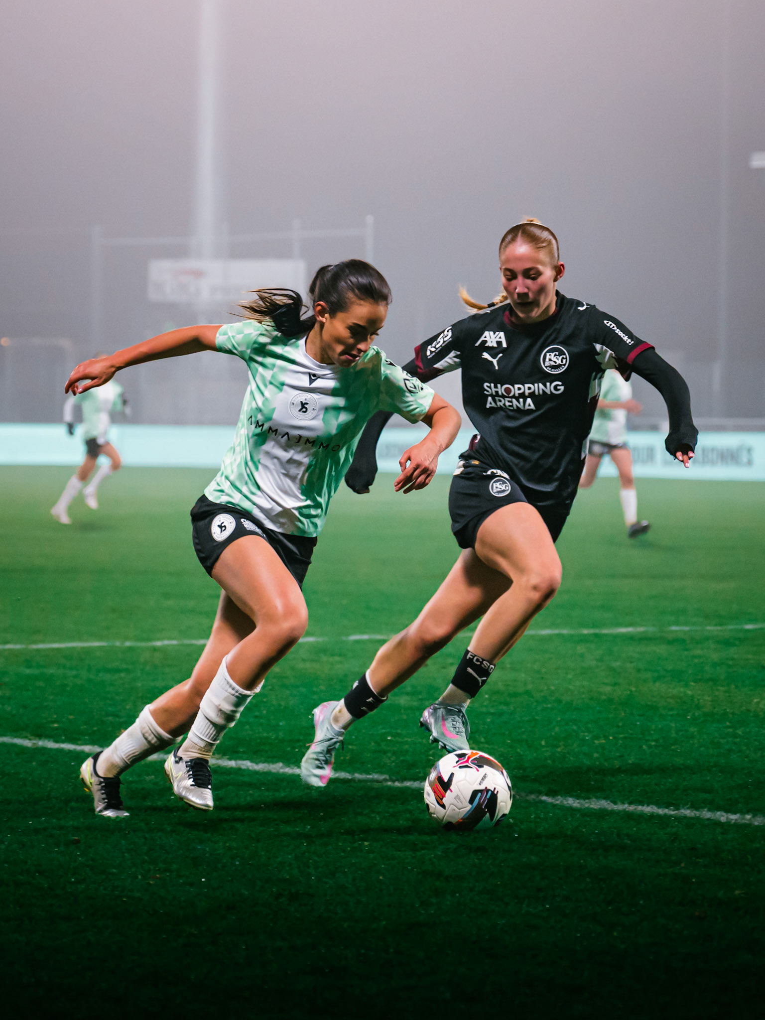 Match de AXA Women’s Cup – 1/8 de finale opposant Yverdon Sport FC et FC St.Gallen 1879 au Stade Municipal, Yverdon-les-Bains. (Christian António / LibsVisuals.com)