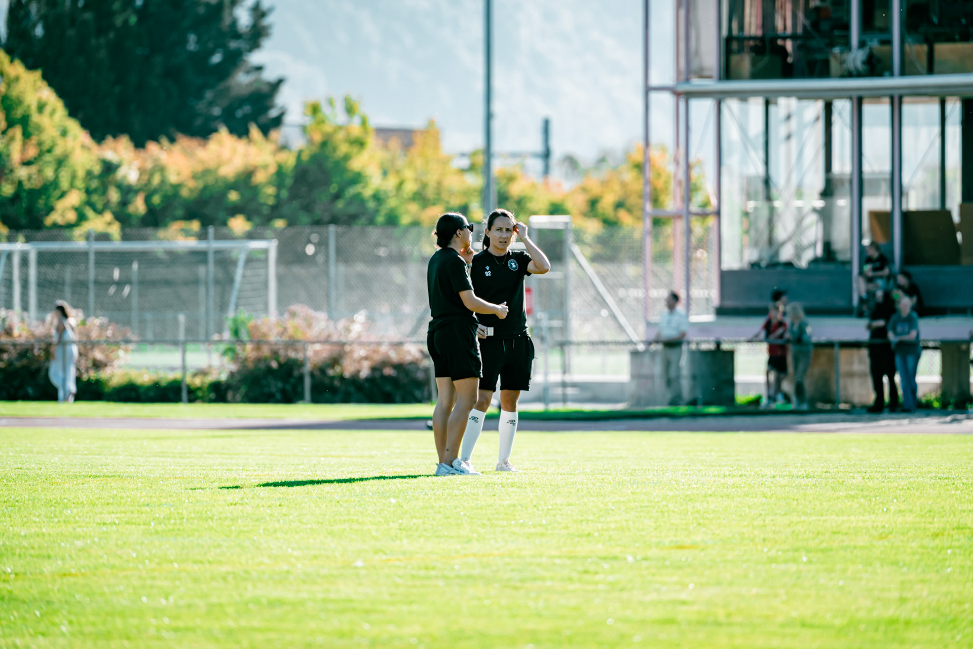 Match de championnat LNB (féminine) opposant le FC Sion Féminin à Yverdon Sport FC à l’Ancien Stand, Sion. (Christian António/LibsVisuals.com)