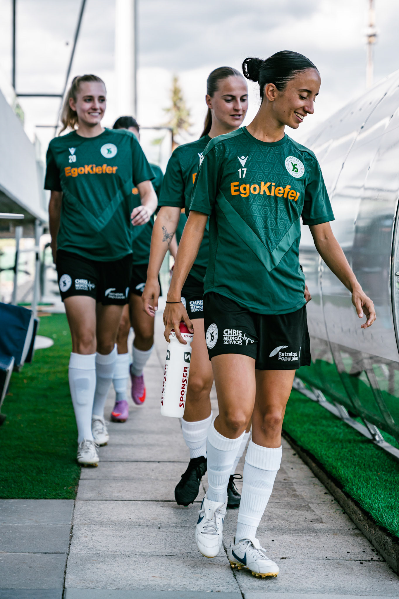 Match championnat LNB féminine opposant Yverdon Sport FC et FC Schlieren au Stade Municipal. (Christian António/LibsVisuals.com)