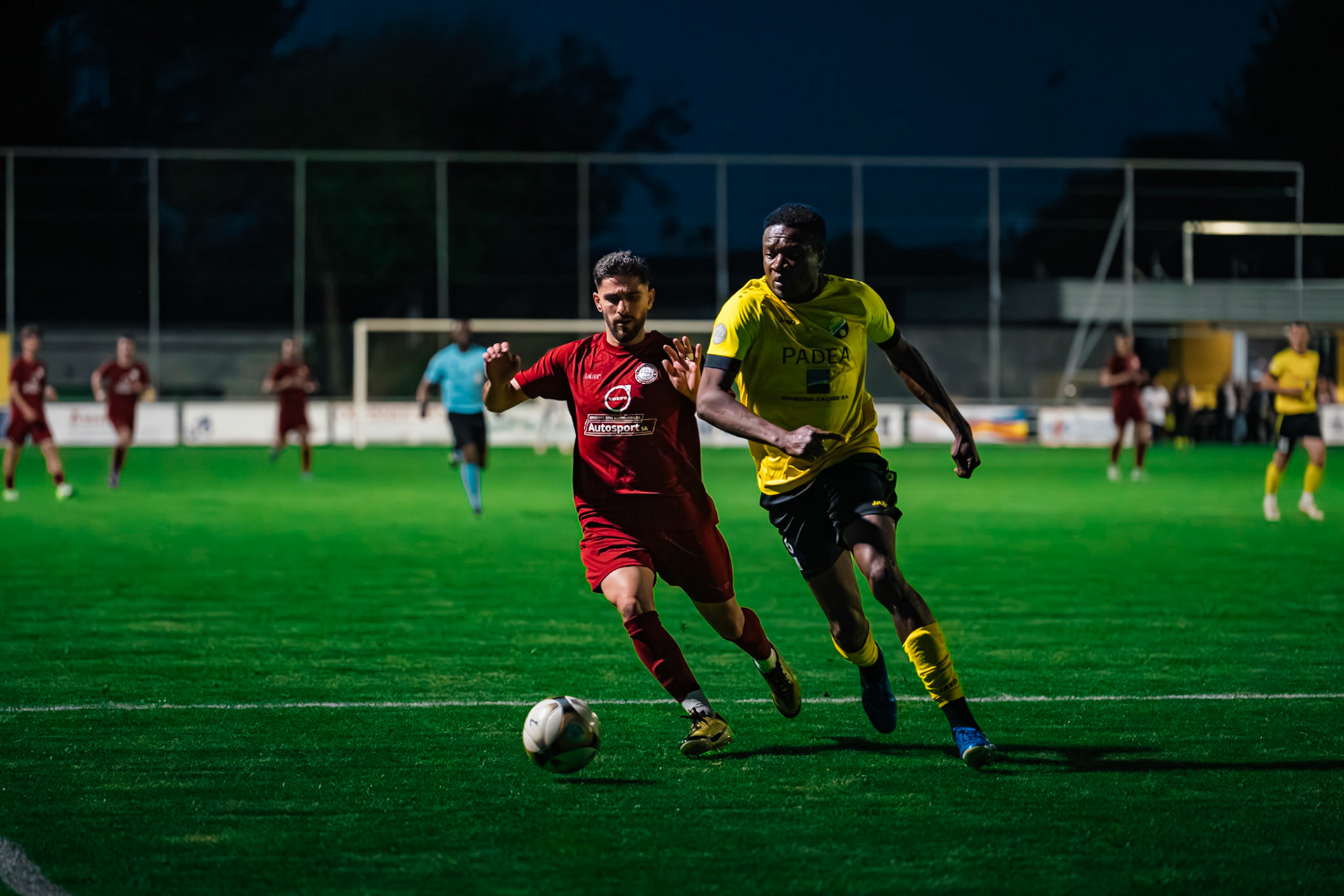 FC Domdidier et FC Cugy-Montet-Aumont-Murist I au Stade du Pâquier. (Christian António/LibsVisuals.com)